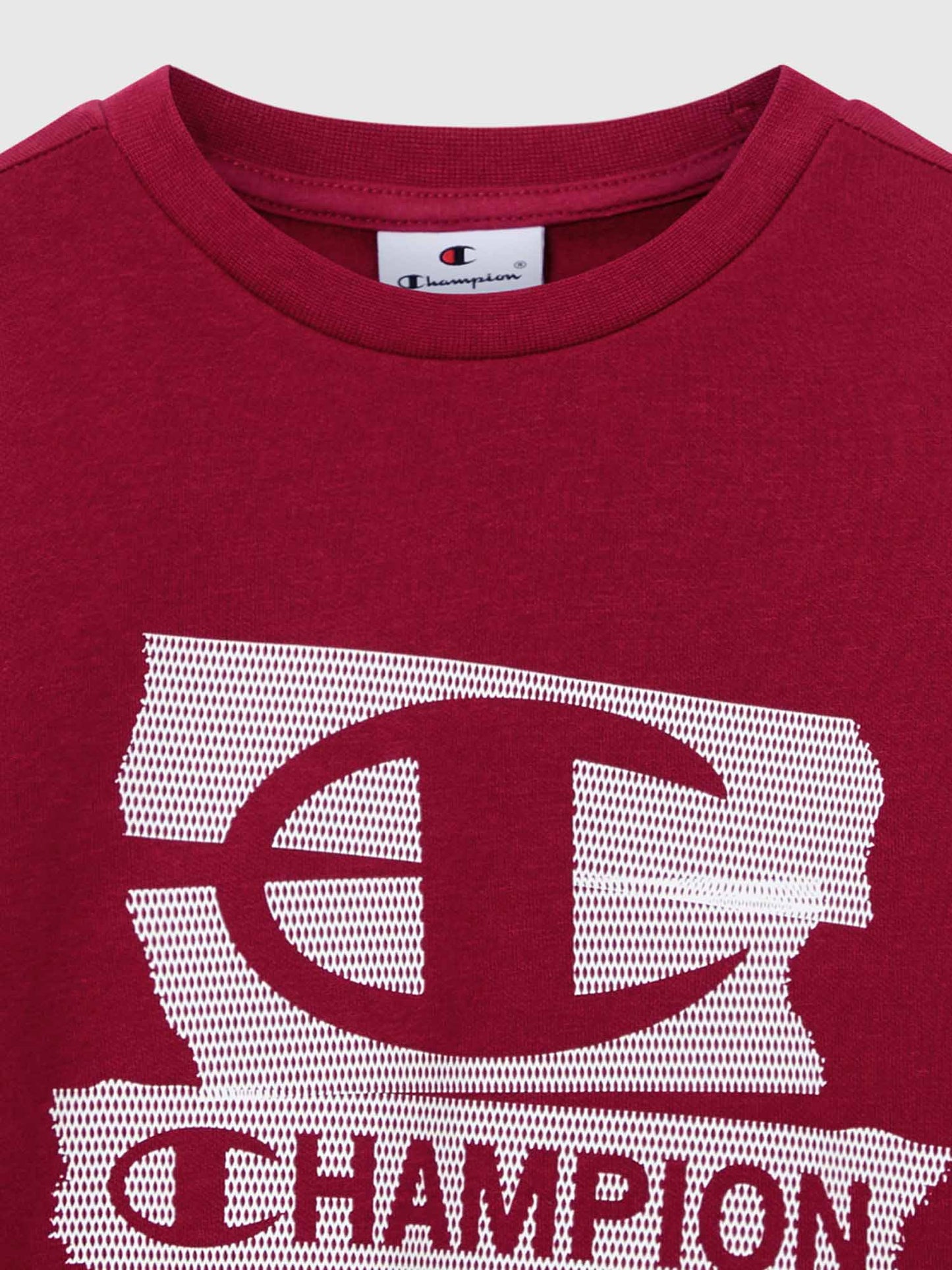 FELPA GIROCOLLO CHAMPION DA BAMBINO BORDEAUX