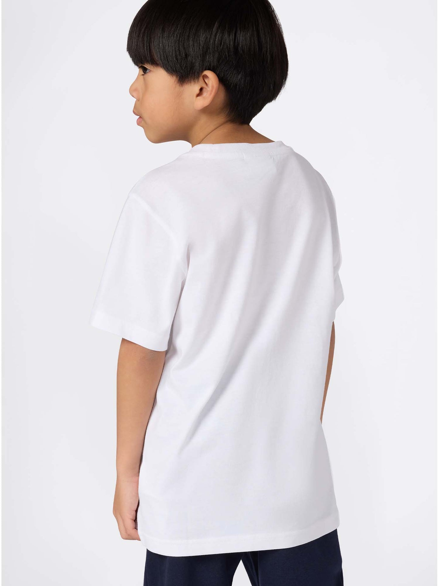 T-SHIRT GIROCOLLO CON LOGO CHAMPION DA BAMBINO BIANCO