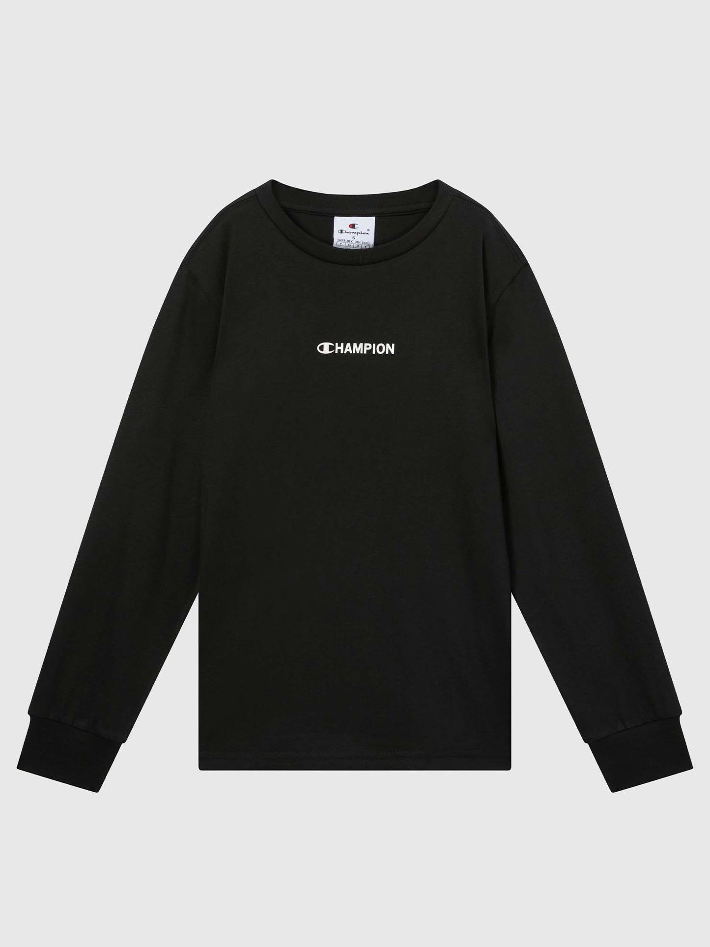 T-SHIRT MANICA CORTA BASIC CHAMPION JUNIOR NERO