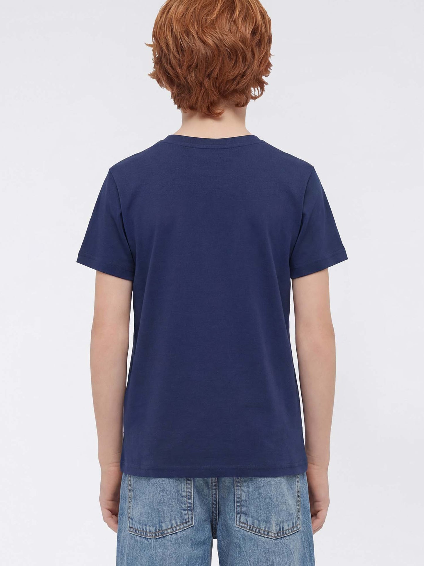 T-shirt maniche corte Champion blu unisex bambino