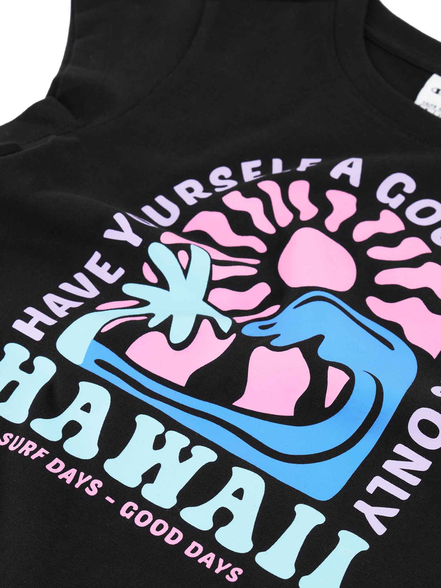 T-SHIRT SUMMER CHAMPION BAMBINA NERO