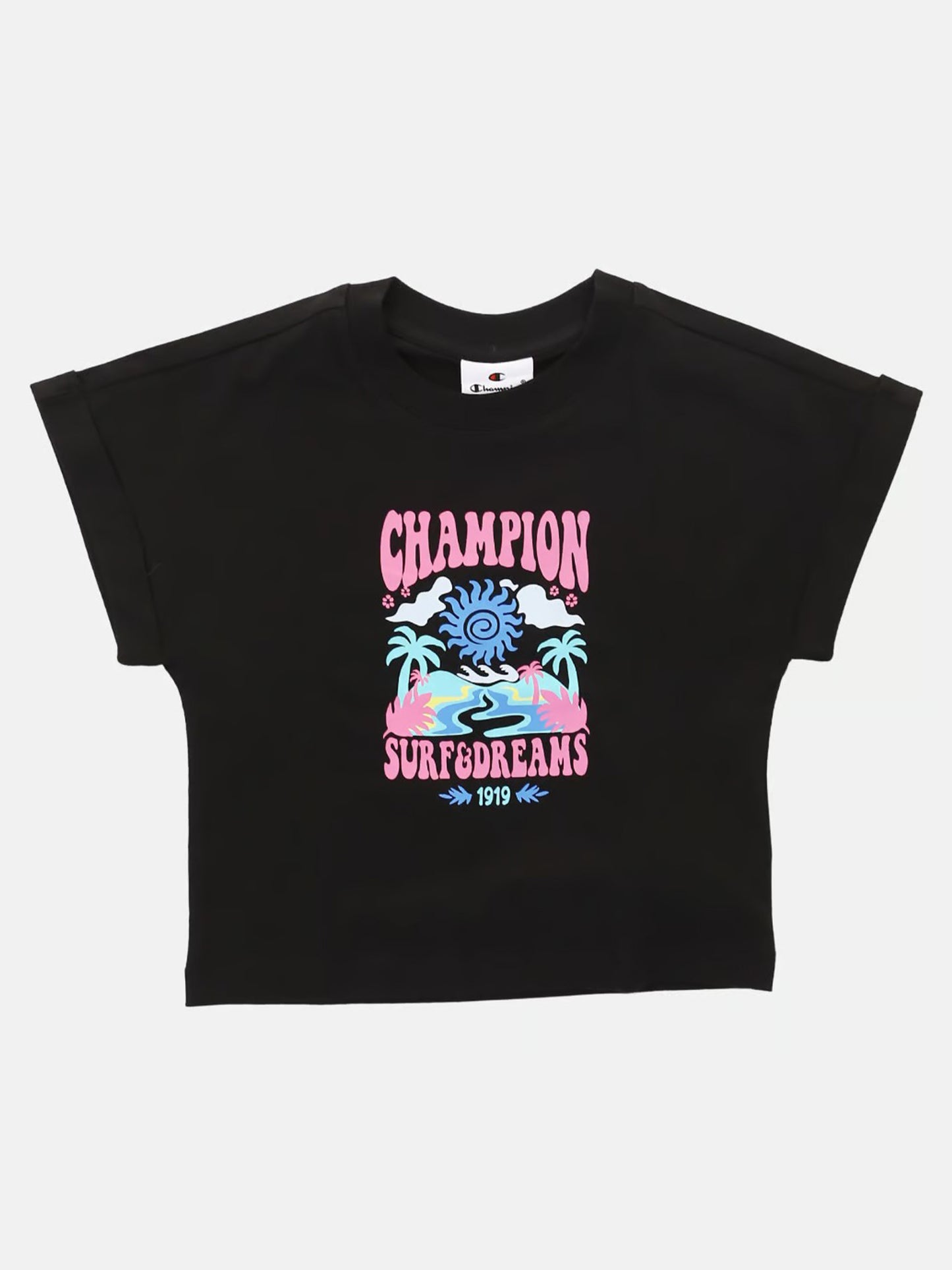 COMPLETINO SPORTIVO CHAMPION DA BAMBINA NERO