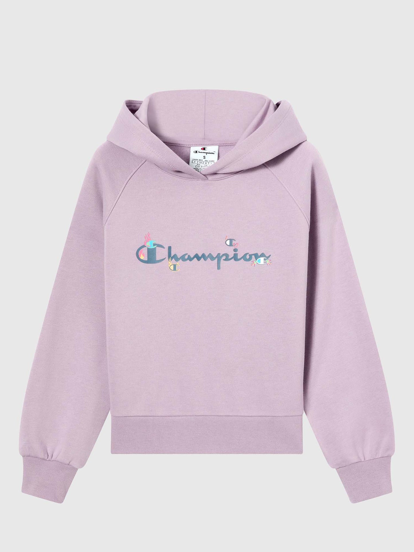 FELPA CON CAPPUCCIO CHAMPION DA BAMBINA LILLA