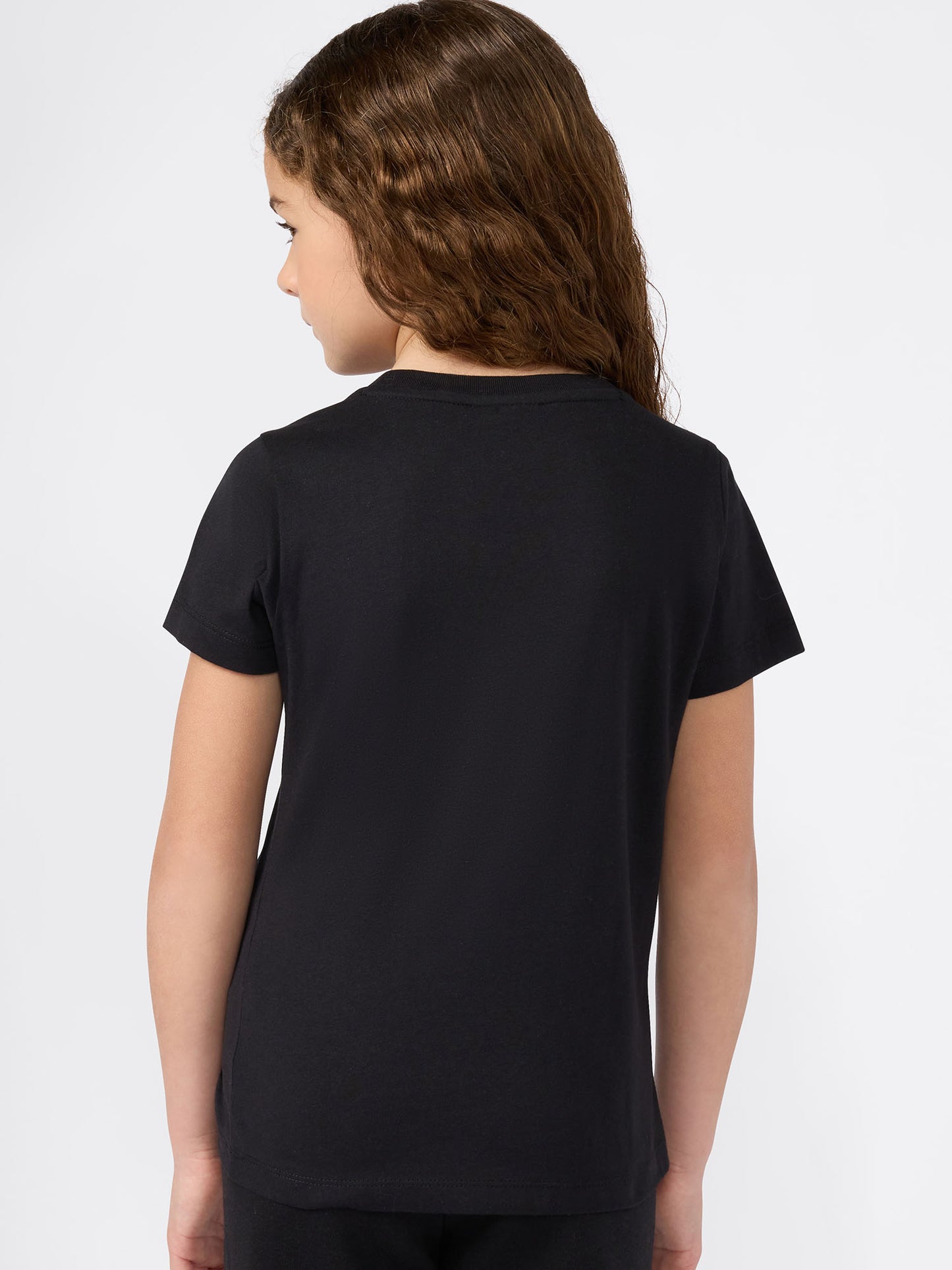 T-SHIRT CON LOGO CHAMPION DA BAMBINA NERO