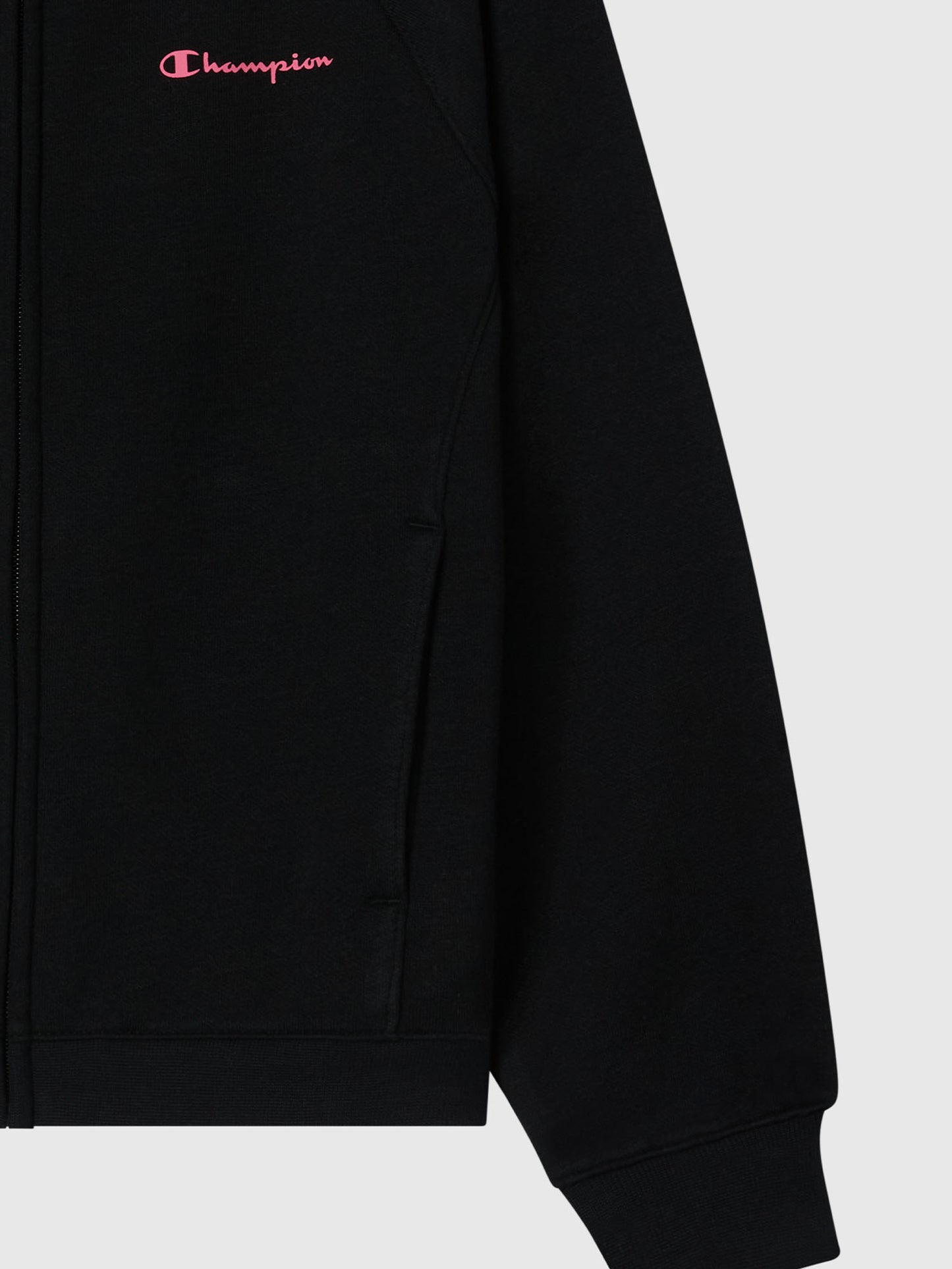 TUTA FULL ZIP CHAMPION DA BAMBINA NERO