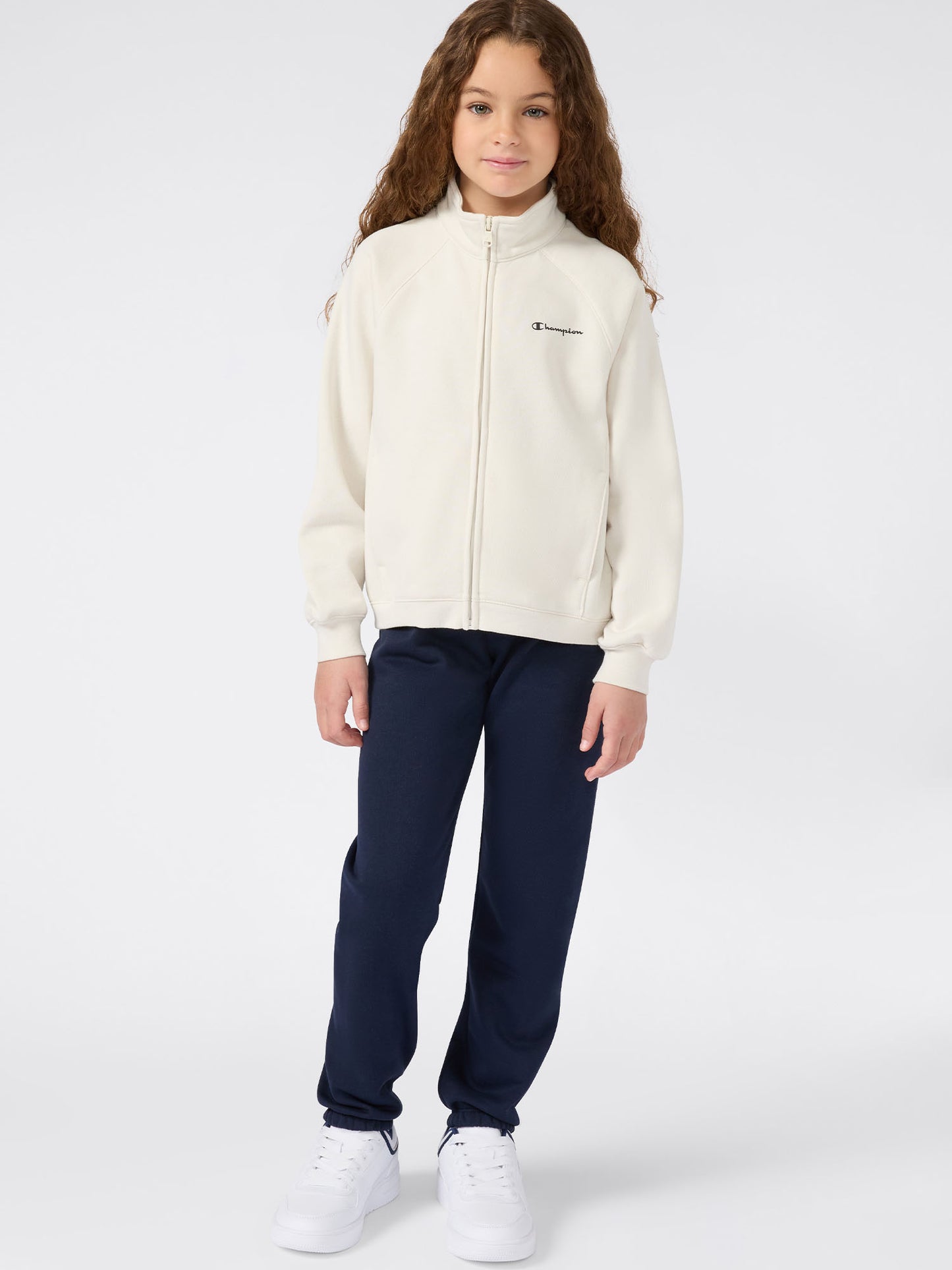 TUTA FULL ZIP CHAMPION DA BAMBINA PANNA