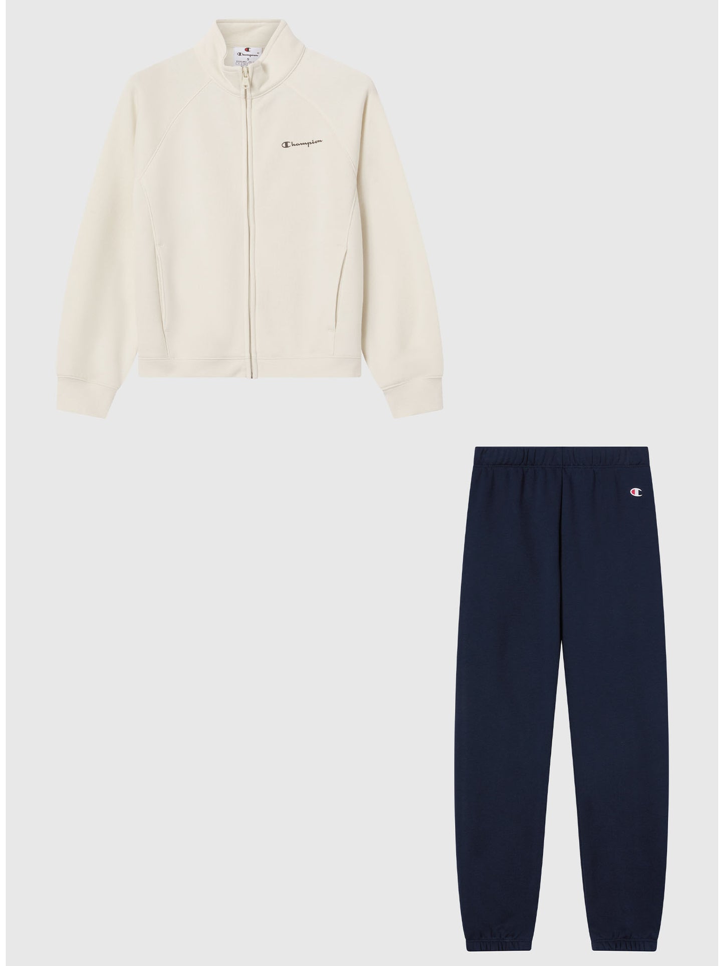 TUTA FULL ZIP CHAMPION DA BAMBINA PANNA