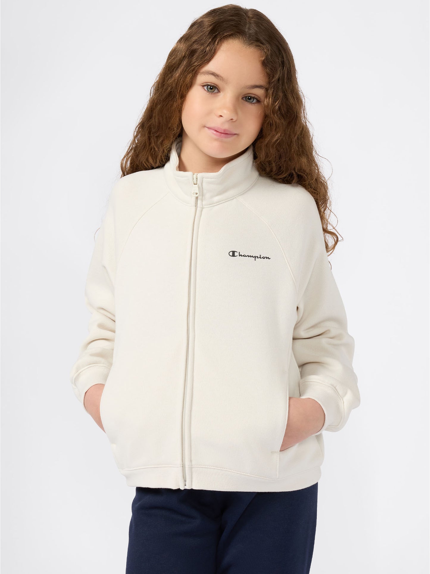 TUTA FULL ZIP CHAMPION DA BAMBINA PANNA