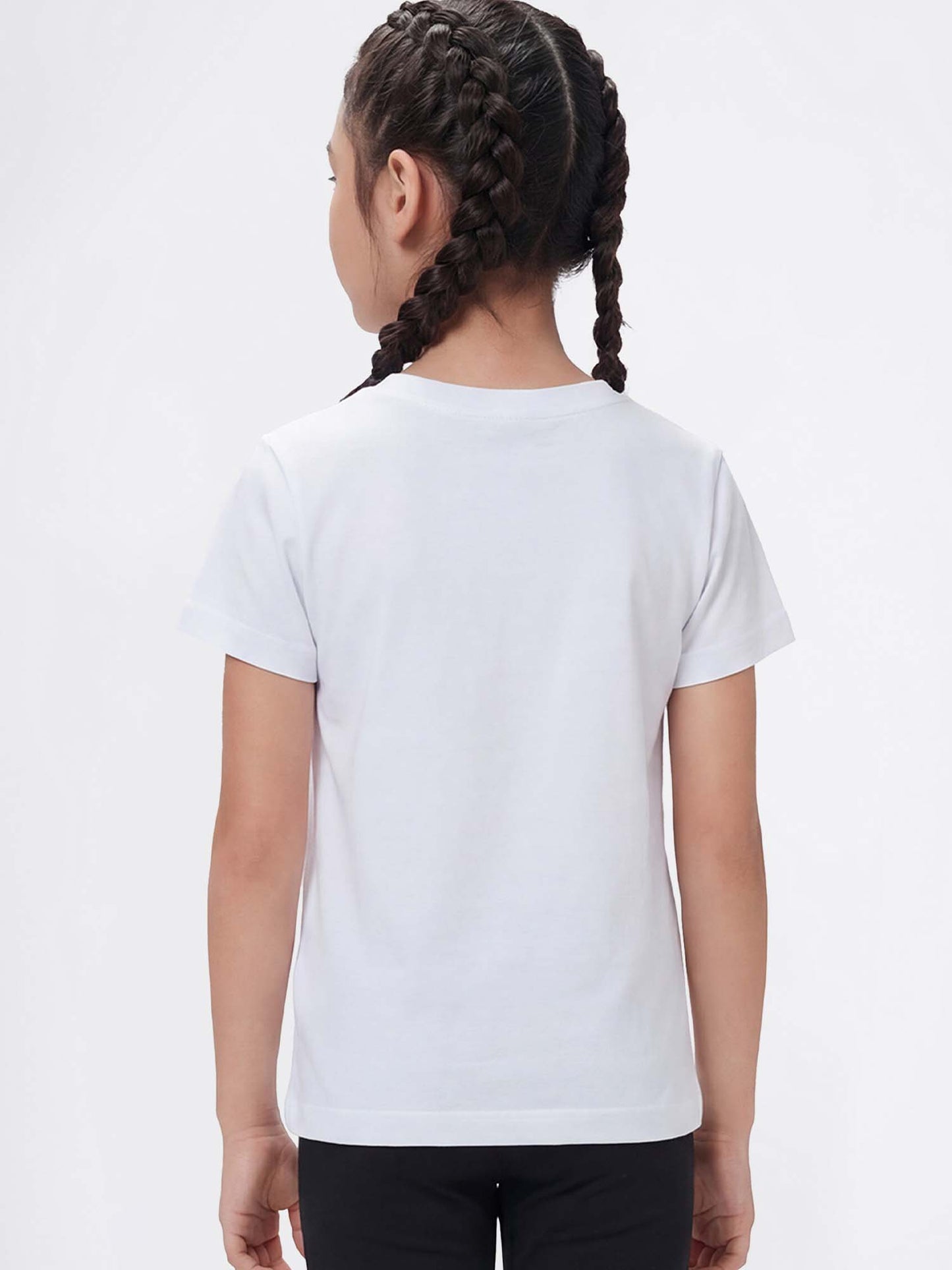 Champion T-shirt bianca a maniche corte per bambino unisex