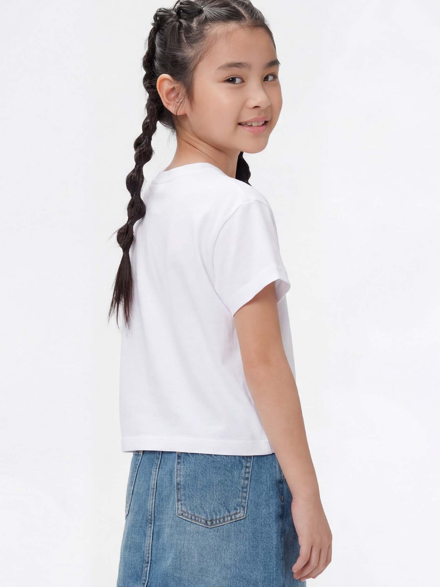 T-shirt bianca Champion per bambino unisex a maniche corte