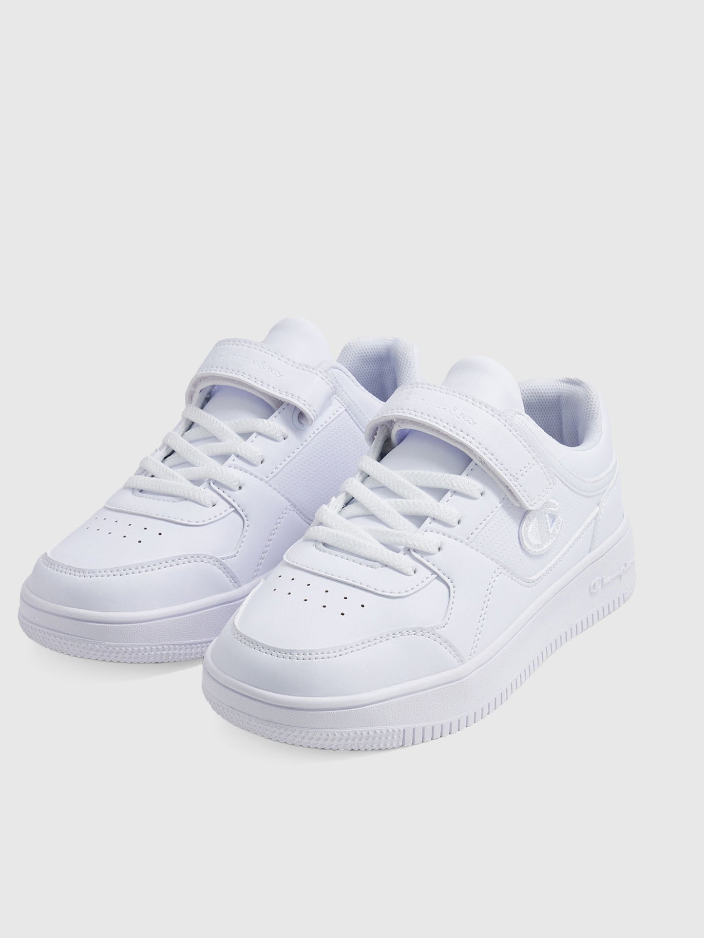 SNEAKERS CON STRAPPO REBOUND LOW CHAMPION BAMBINO UNISEX BIANCO