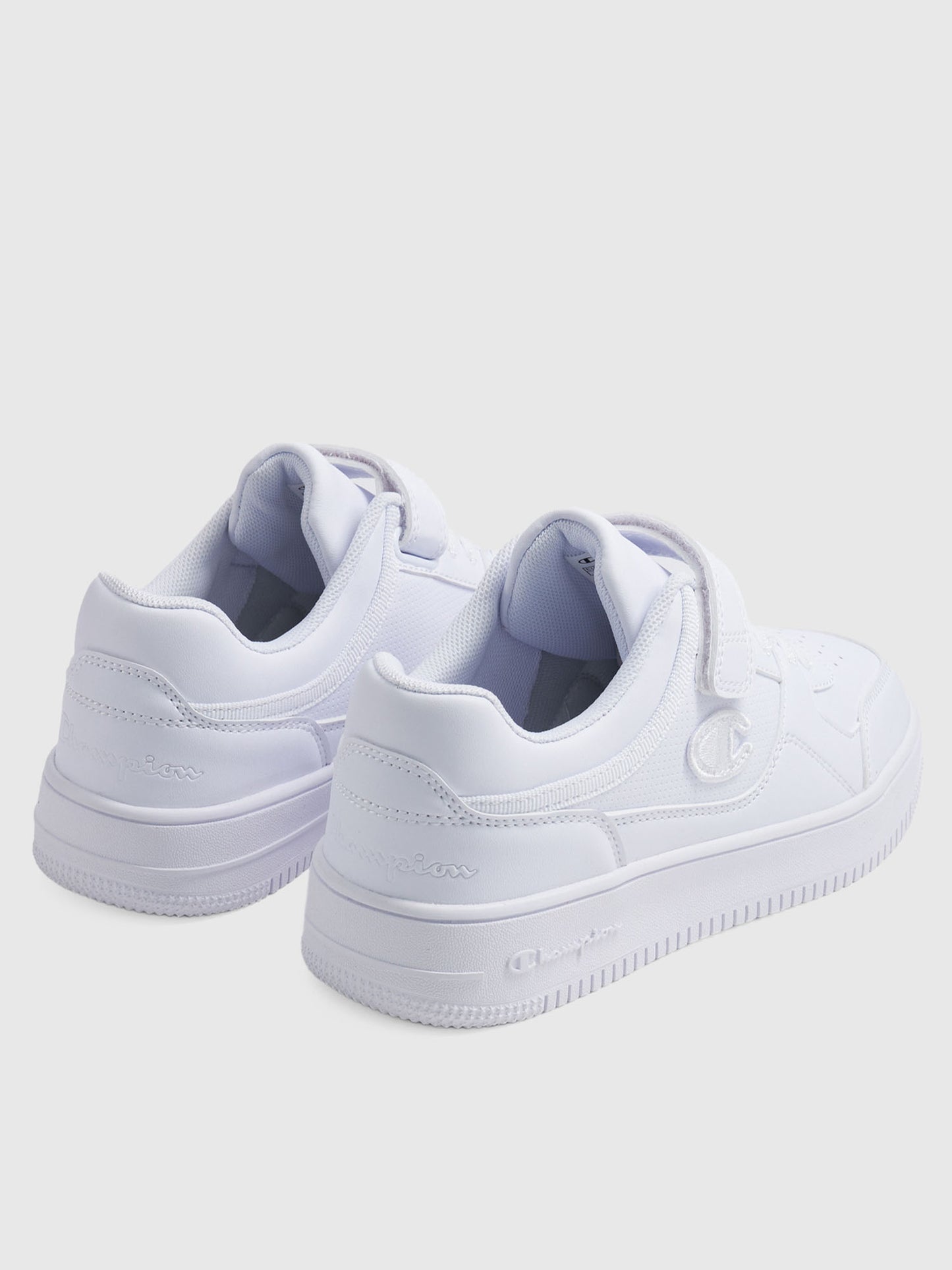SNEAKERS CON STRAPPO REBOUND LOW CHAMPION BAMBINO UNISEX BIANCO