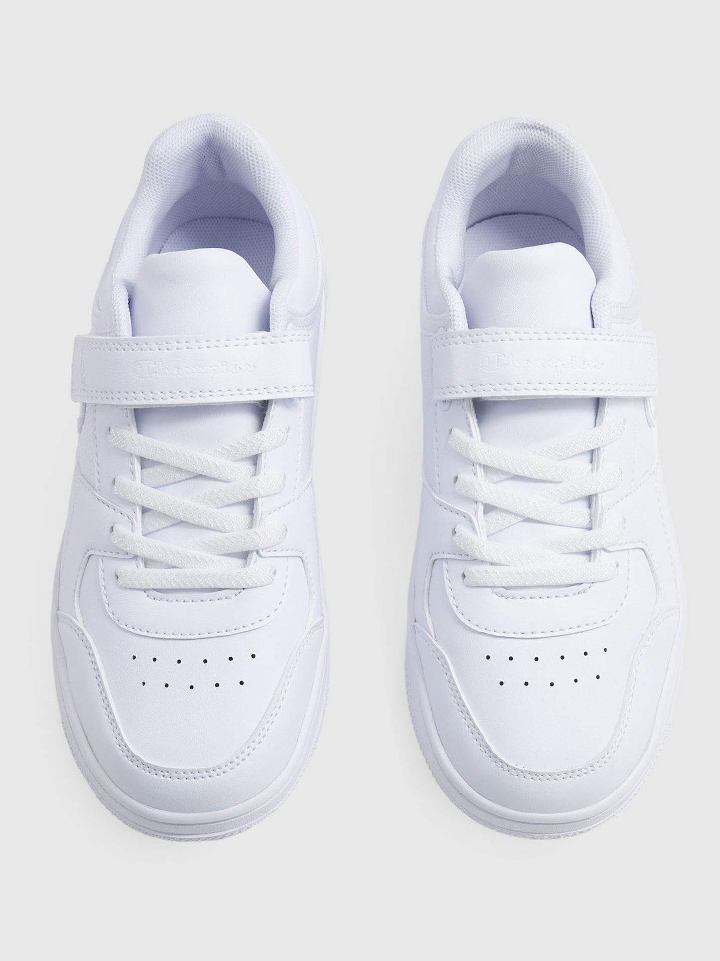 SNEAKERS CON STRAPPO REBOUND LOW CHAMPION BAMBINO UNISEX BIANCO