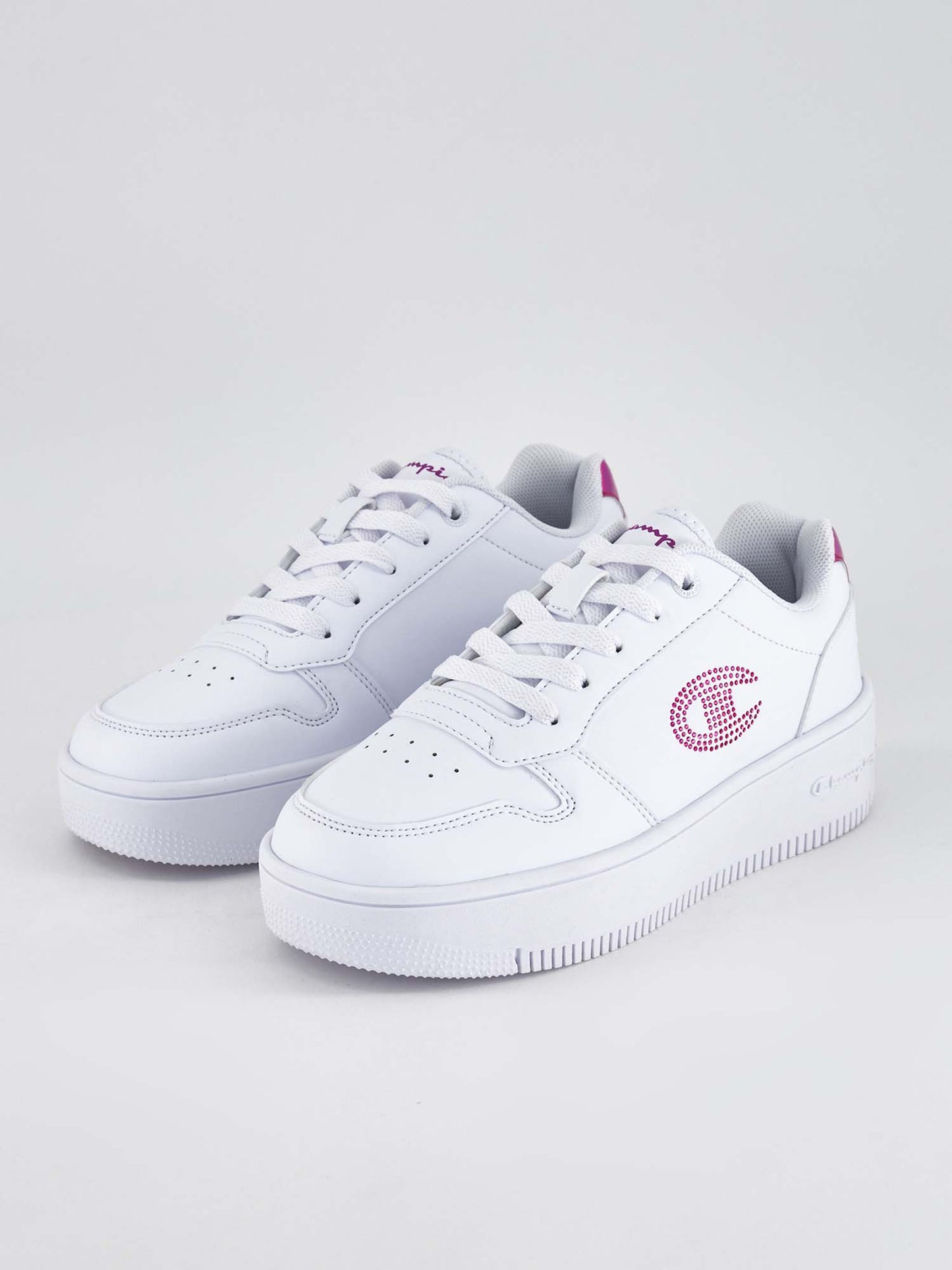 SNEAKERS RD18 PLATFORM CHAMPION RAGAZZA BIANCO ROSA