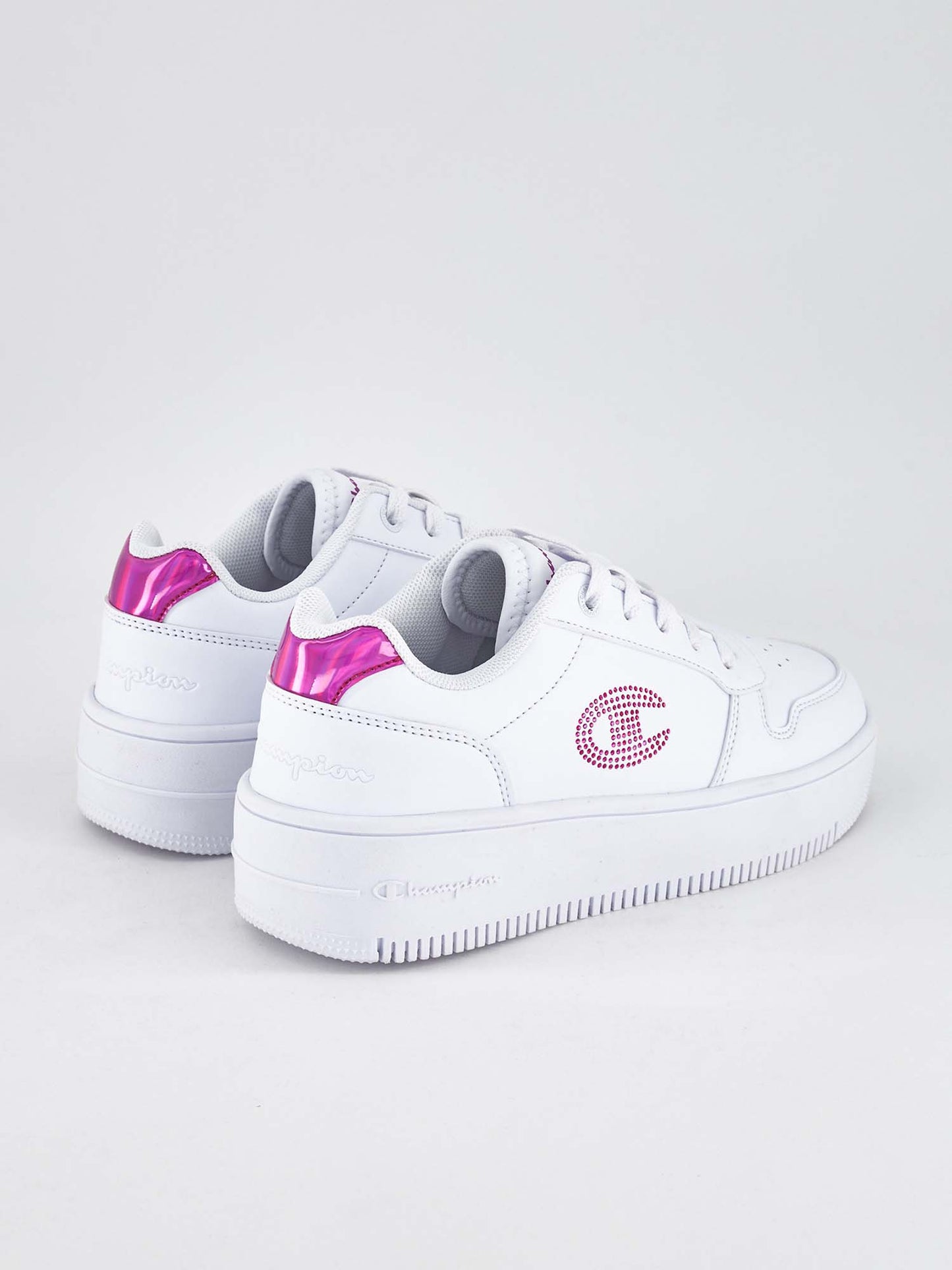 SNEAKERS RD18 PLATFORM CHAMPION RAGAZZA BIANCO ROSA