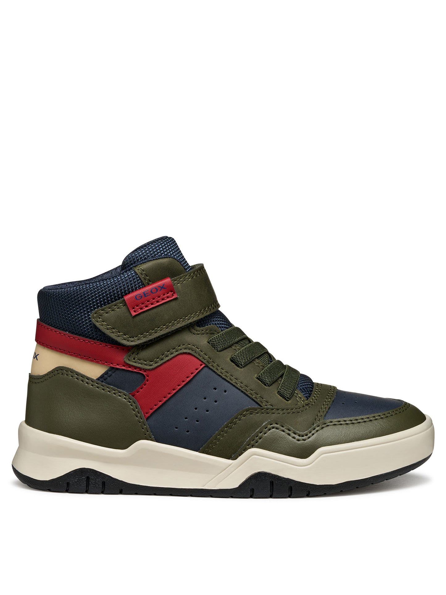 SNEAKERS PERTH ALTE GEOX DA BAMBINO VERDE MILITARE