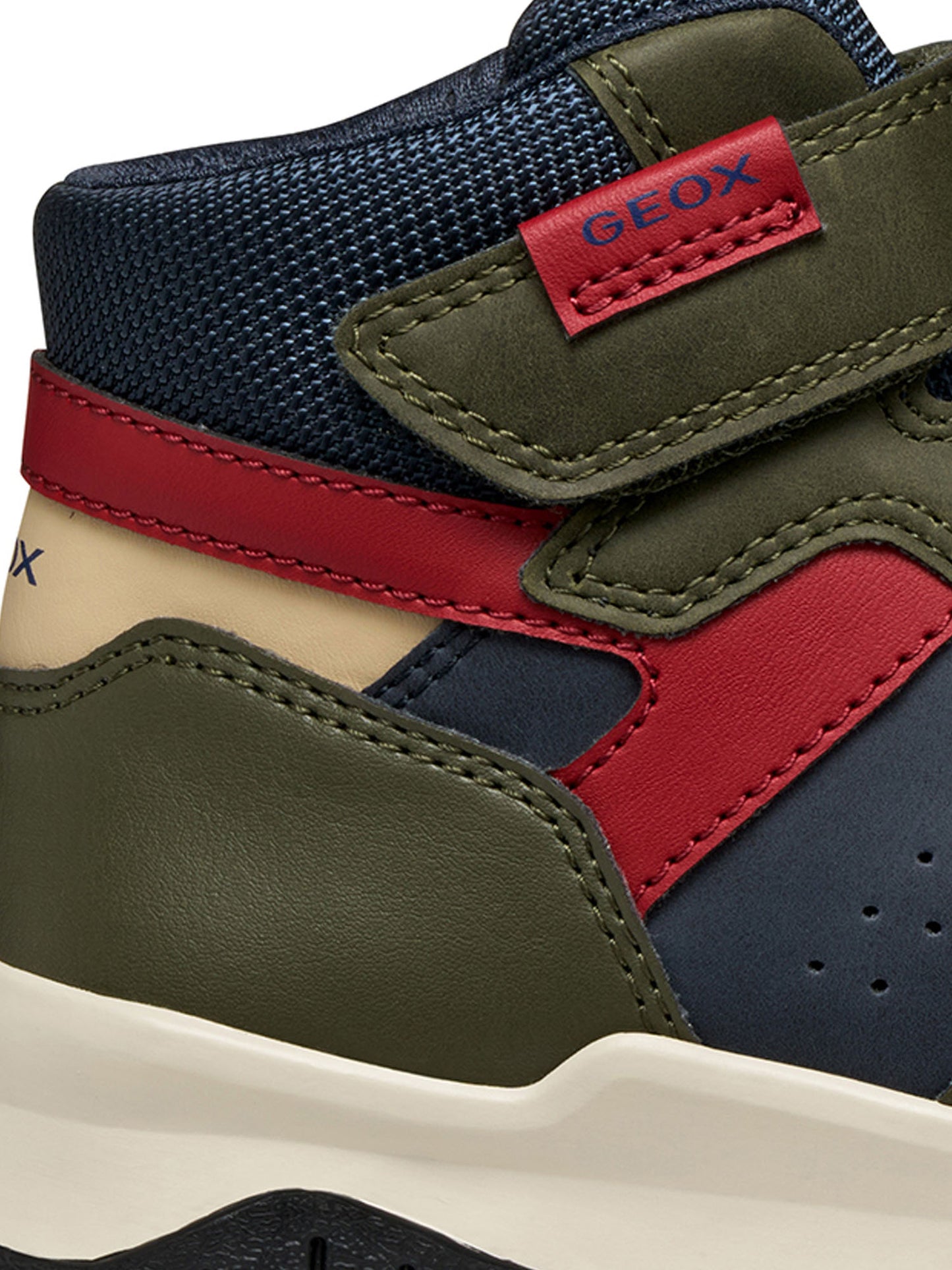 SNEAKERS PERTH ALTE GEOX DA BAMBINO VERDE MILITARE