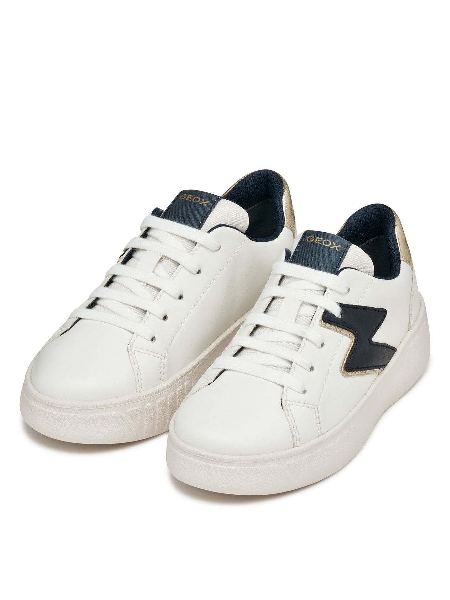 SNEAKERS MIKIROSHI GEOXDA BAMBINA BIANCO-ORO