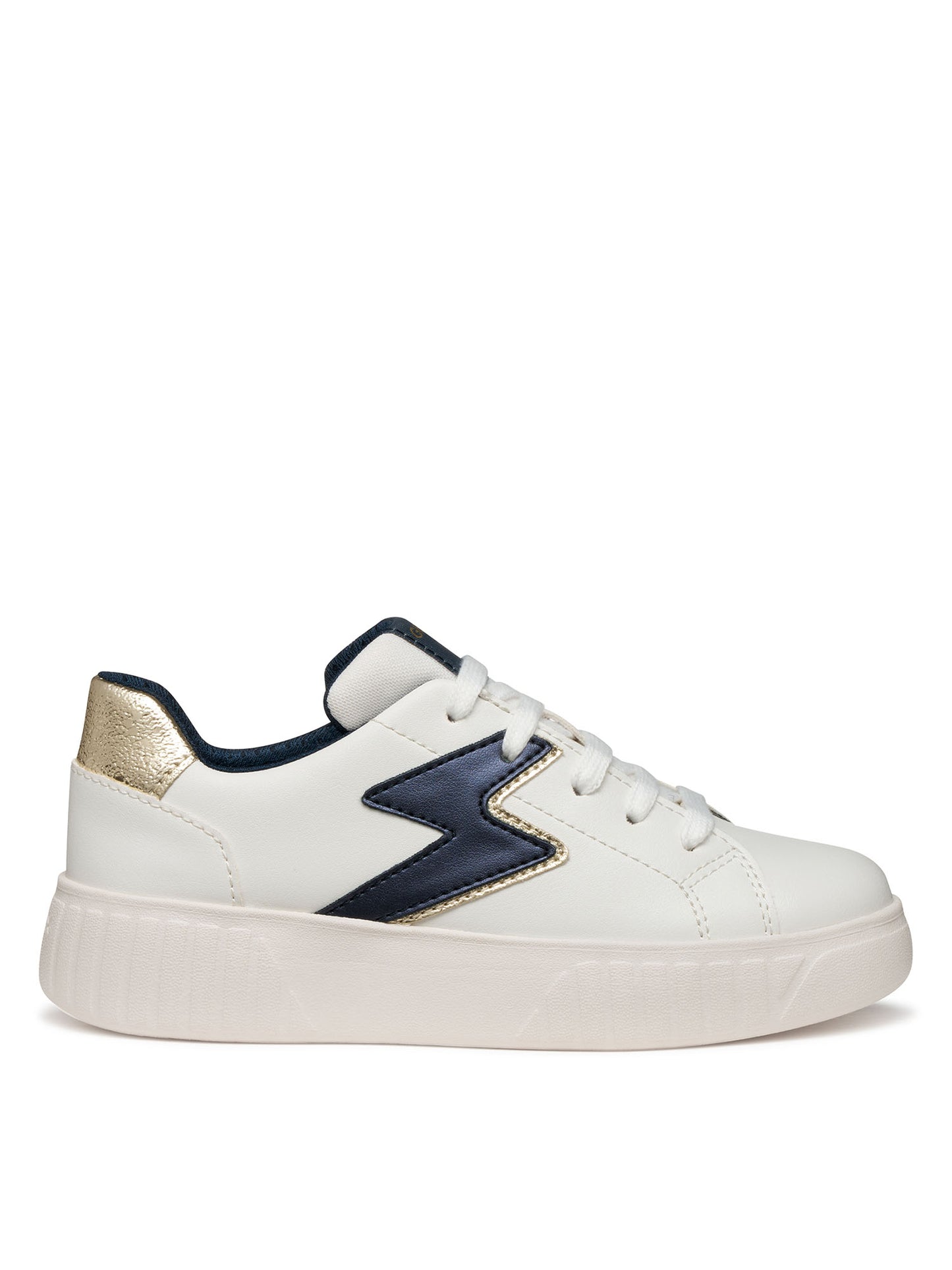 SNEAKERS MIKIROSHI GEOXDA BAMBINA BIANCO-ORO