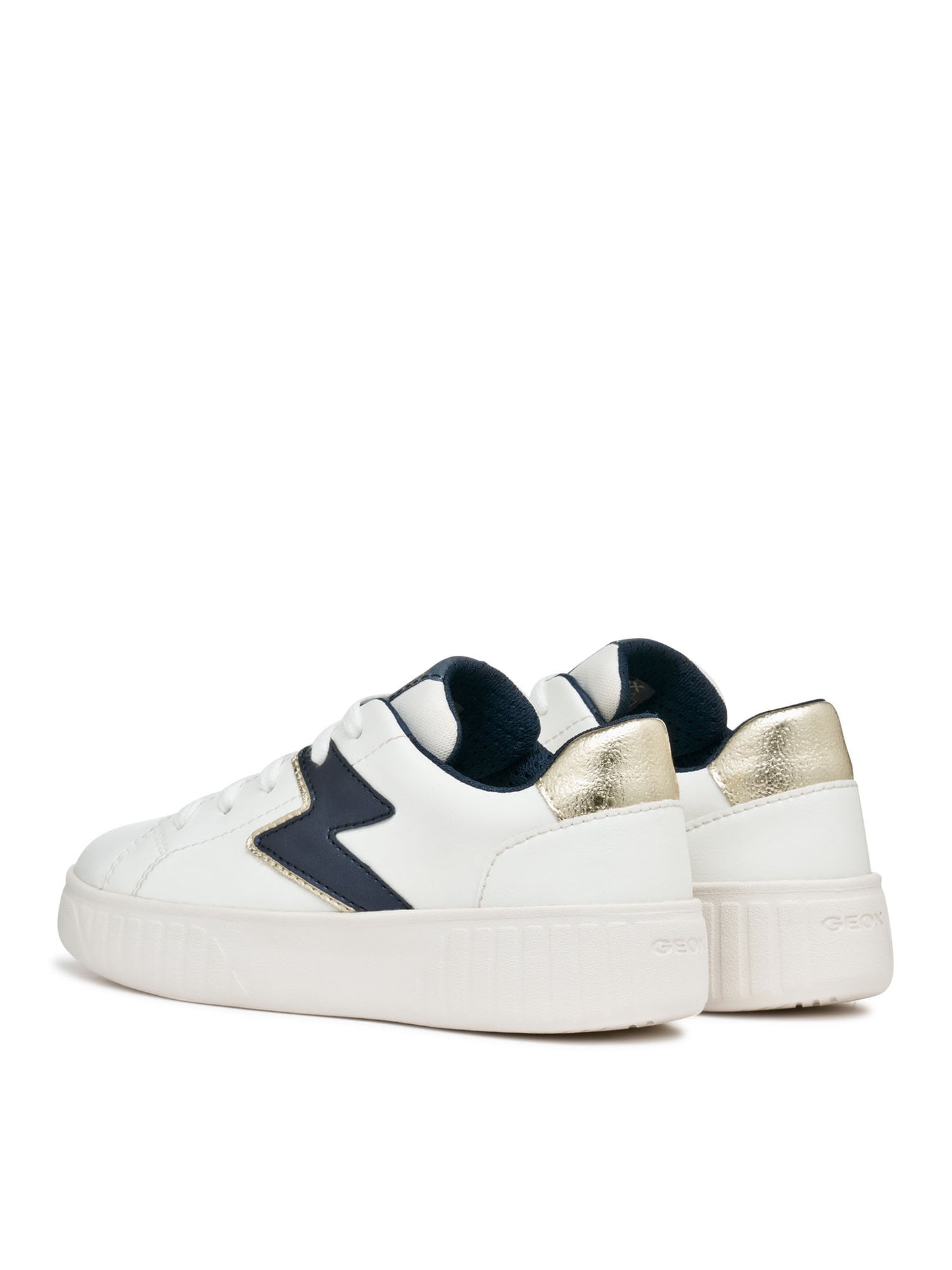 SNEAKERS MIKIROSHI GEOXDA BAMBINA BIANCO-ORO