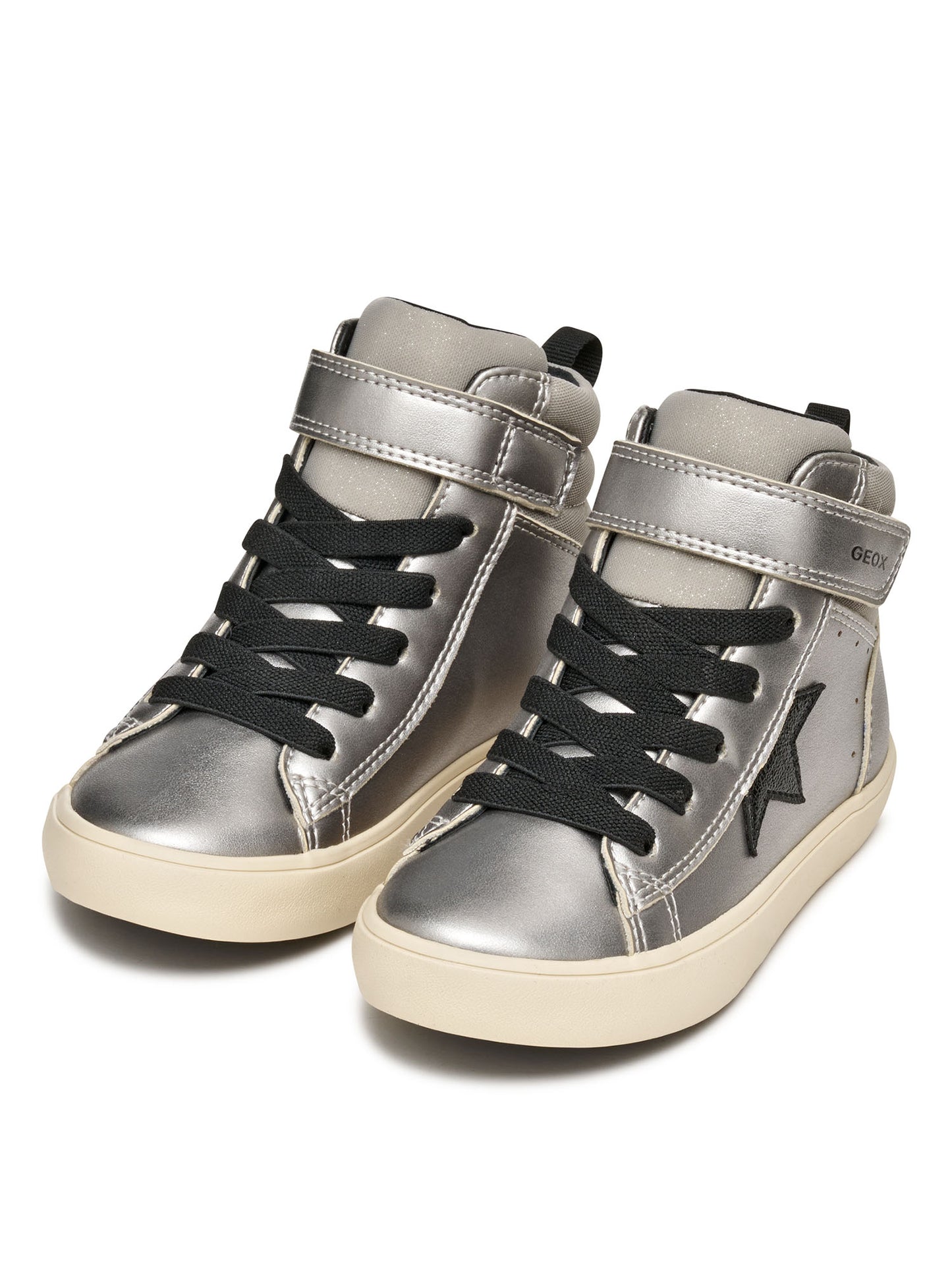 SCARPA CON STRAP GISLI GEOX DA BAMBINA ARGENTO