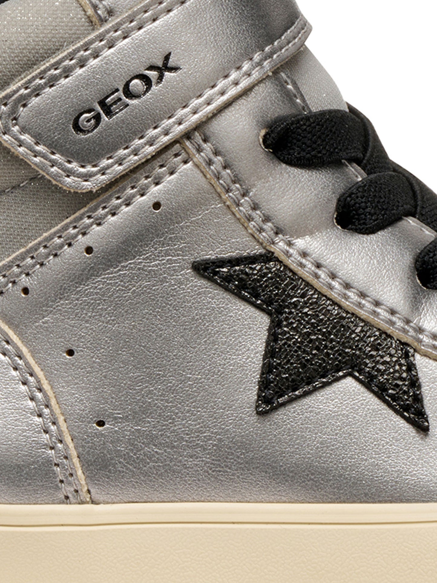 SCARPA CON STRAP GISLI GEOX DA BAMBINA ARGENTO