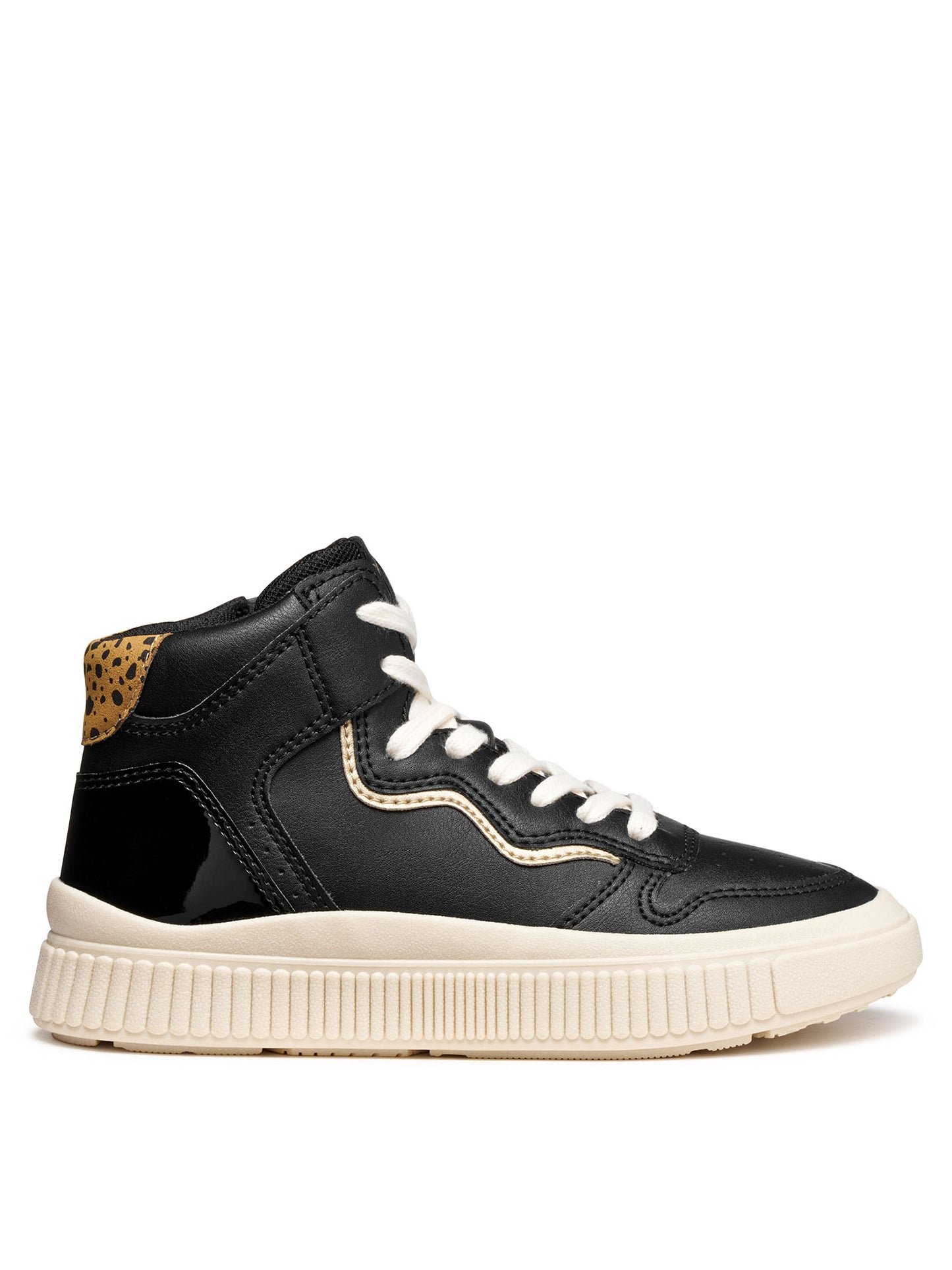 SNEAKERS LAQUINNY GEOX DA BAMBINA NERO