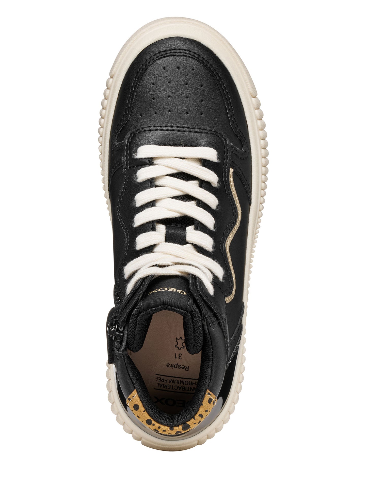 SNEAKERS LAQUINNY GEOX DA BAMBINA NERO