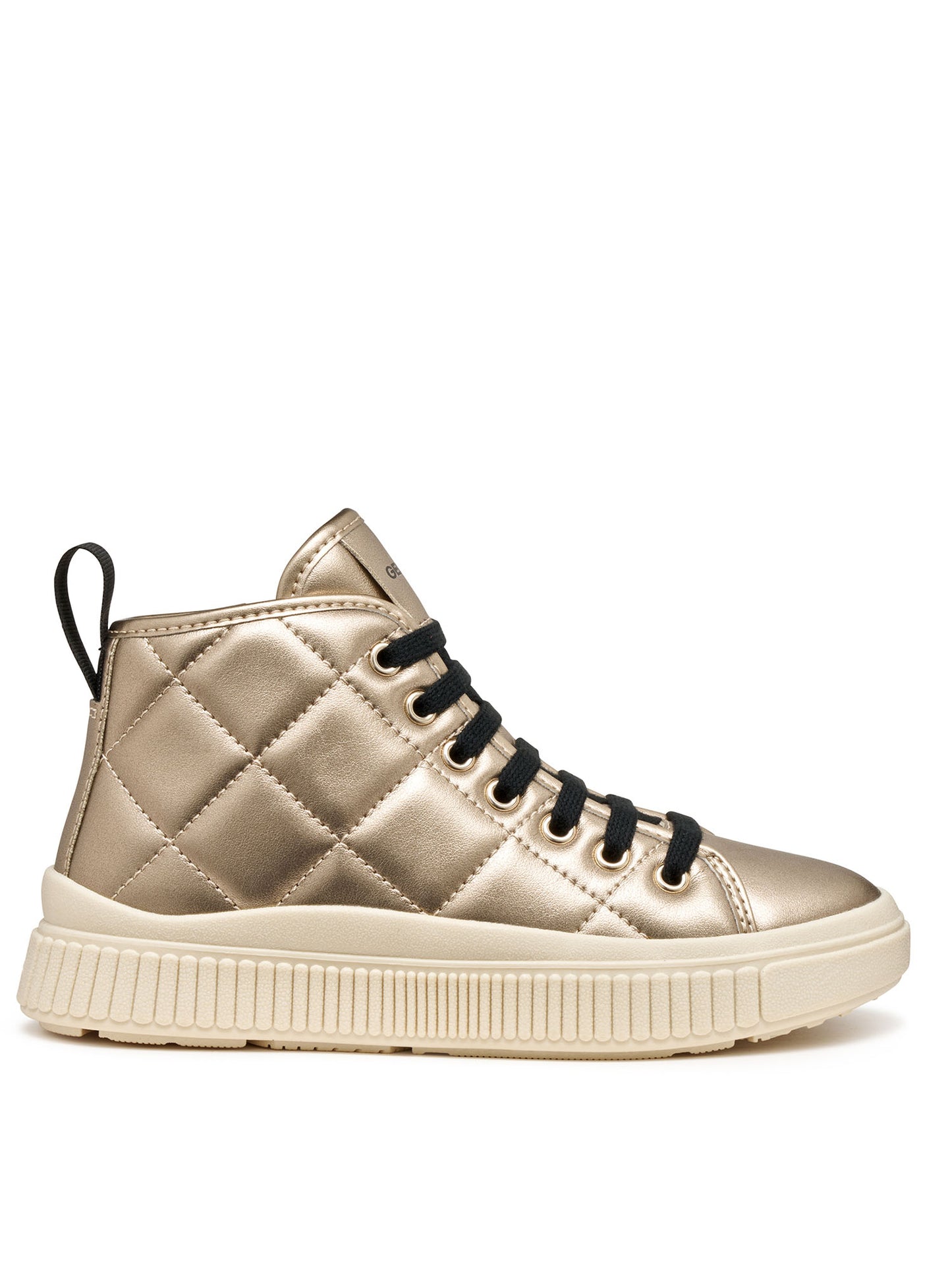 SNEAKERS LAQUINNY GEOX DA BAMBINA PLATINO