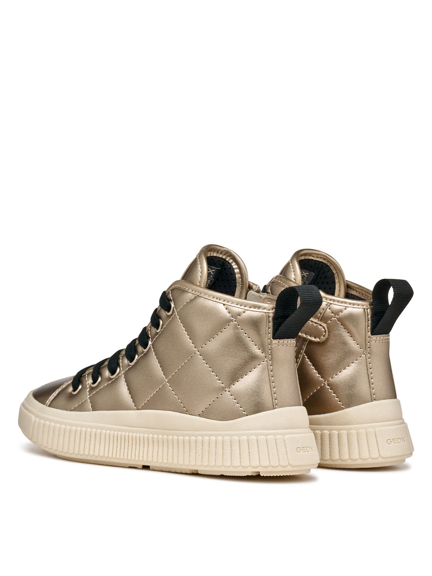 SNEAKERS LAQUINNY GEOX DA BAMBINA PLATINO