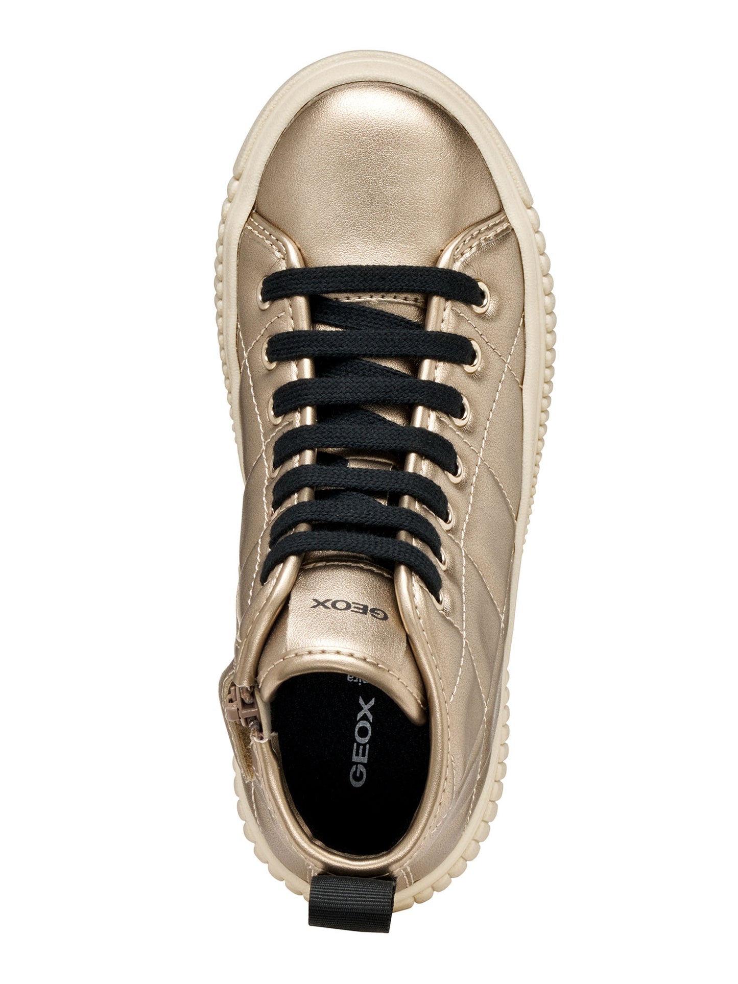 SNEAKERS LAQUINNY GEOX DA BAMBINA PLATINO