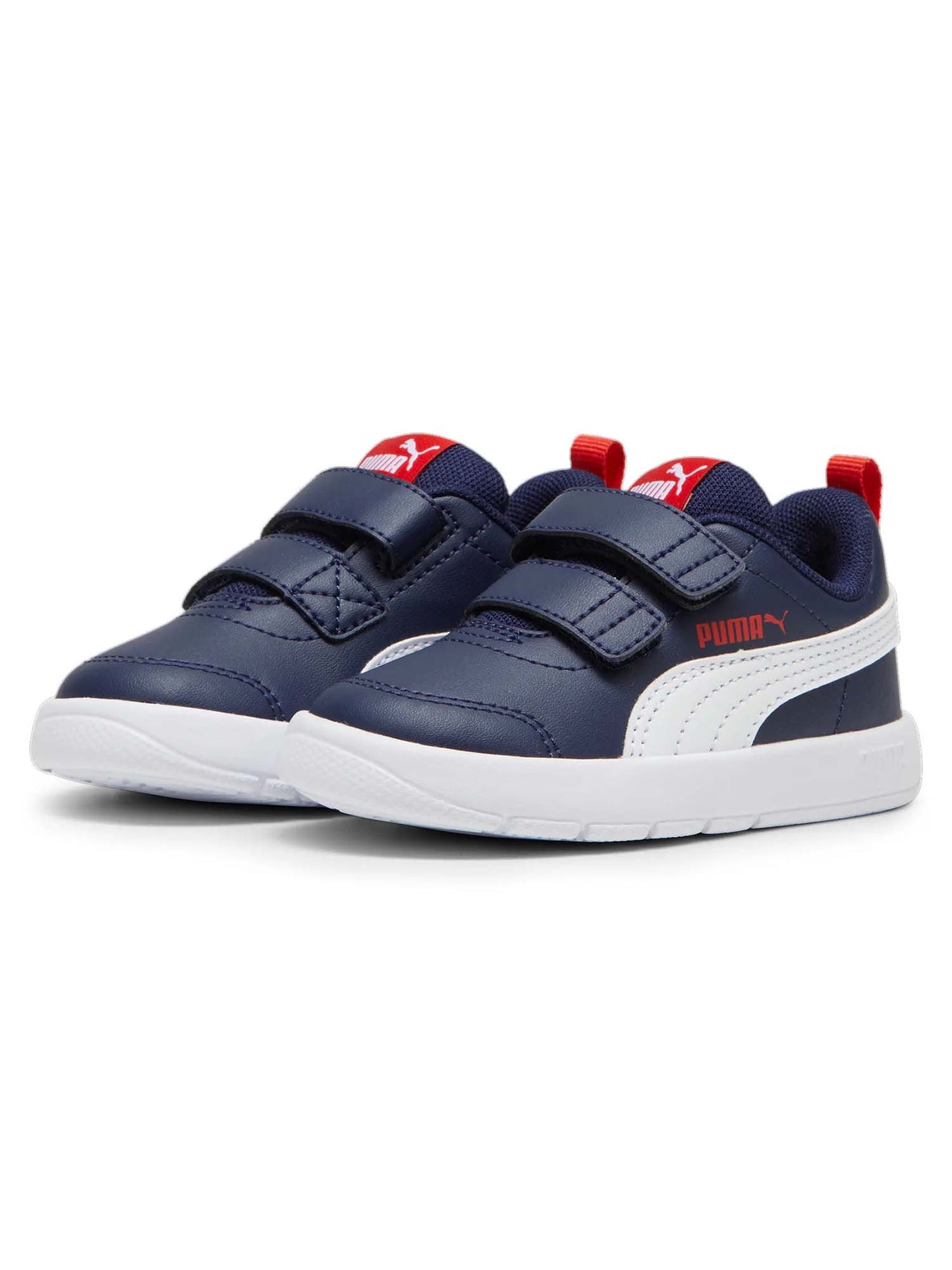 SNEAKERS CON STRAP COURTFLEX V3 PUMA BAMBINO BLU