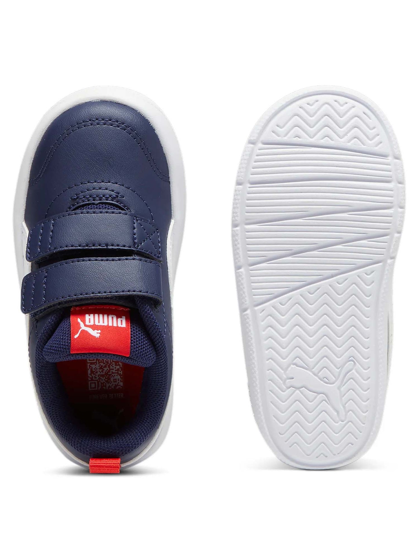 SNEAKERS CON STRAP COURTFLEX V3 PUMA BAMBINO BLU