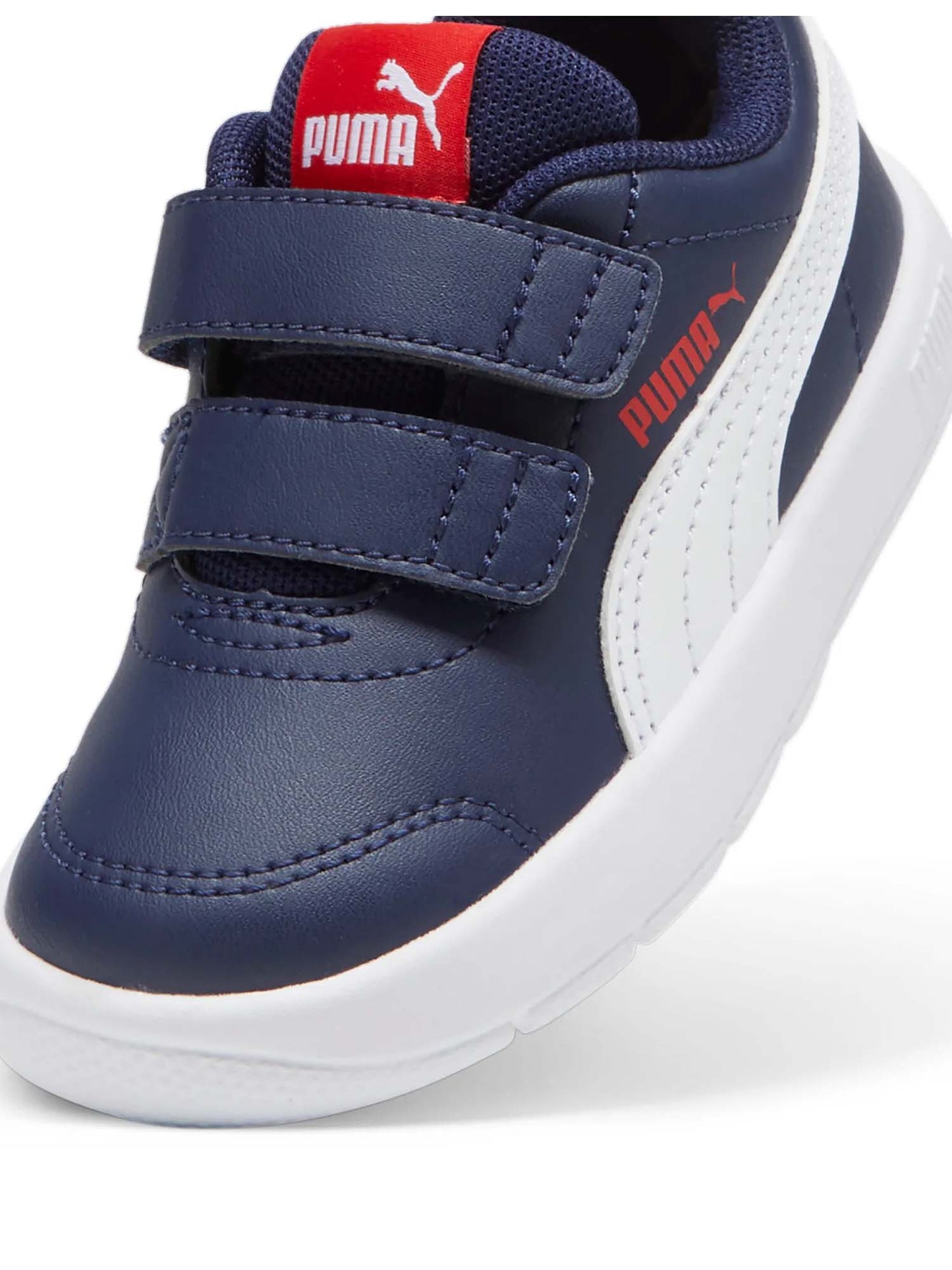 SNEAKERS CON STRAP COURTFLEX V3 PUMA BAMBINO BLU