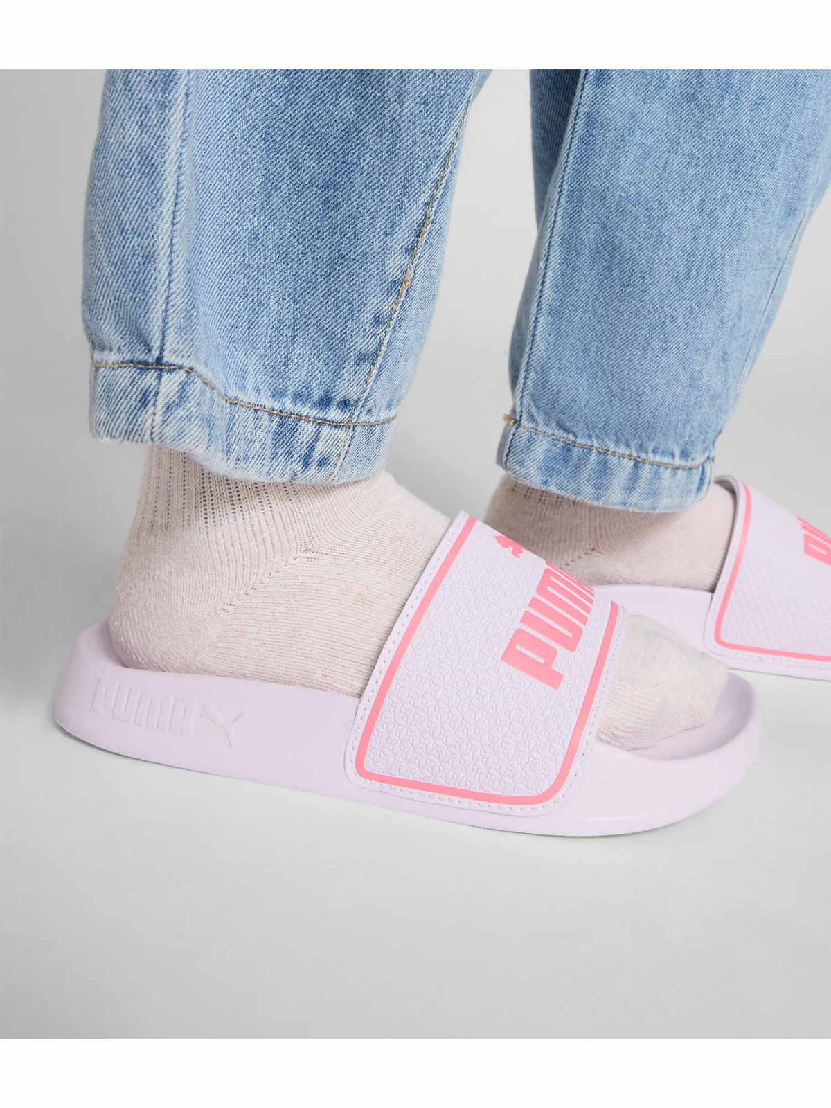 Puma leadcat 2.0 ciabatte/infradito jr da bambino/a rosa