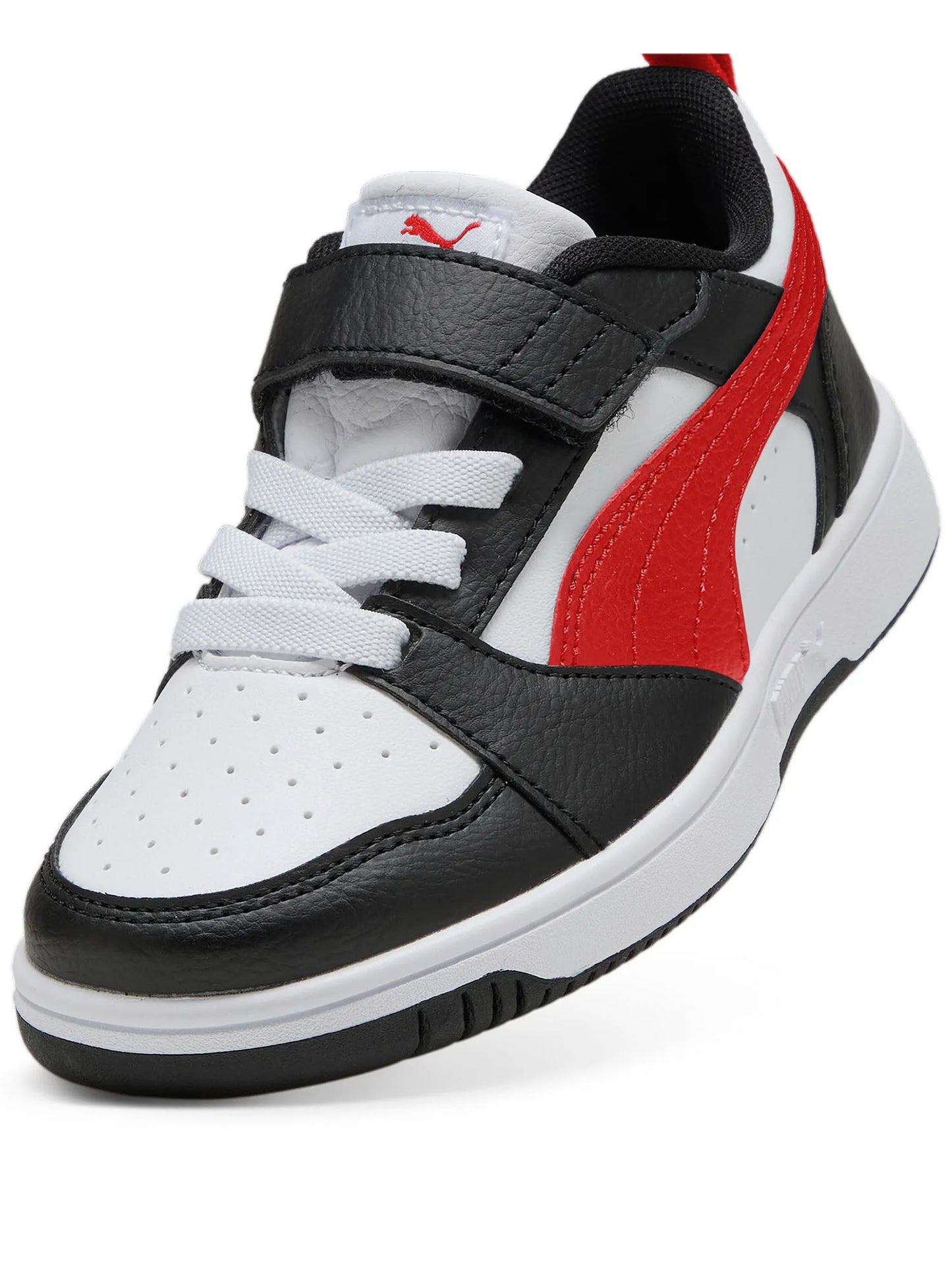 SNEAKERS REBOUND V6 LOW PUMA DA BAMBINO BIANCO ROSSO