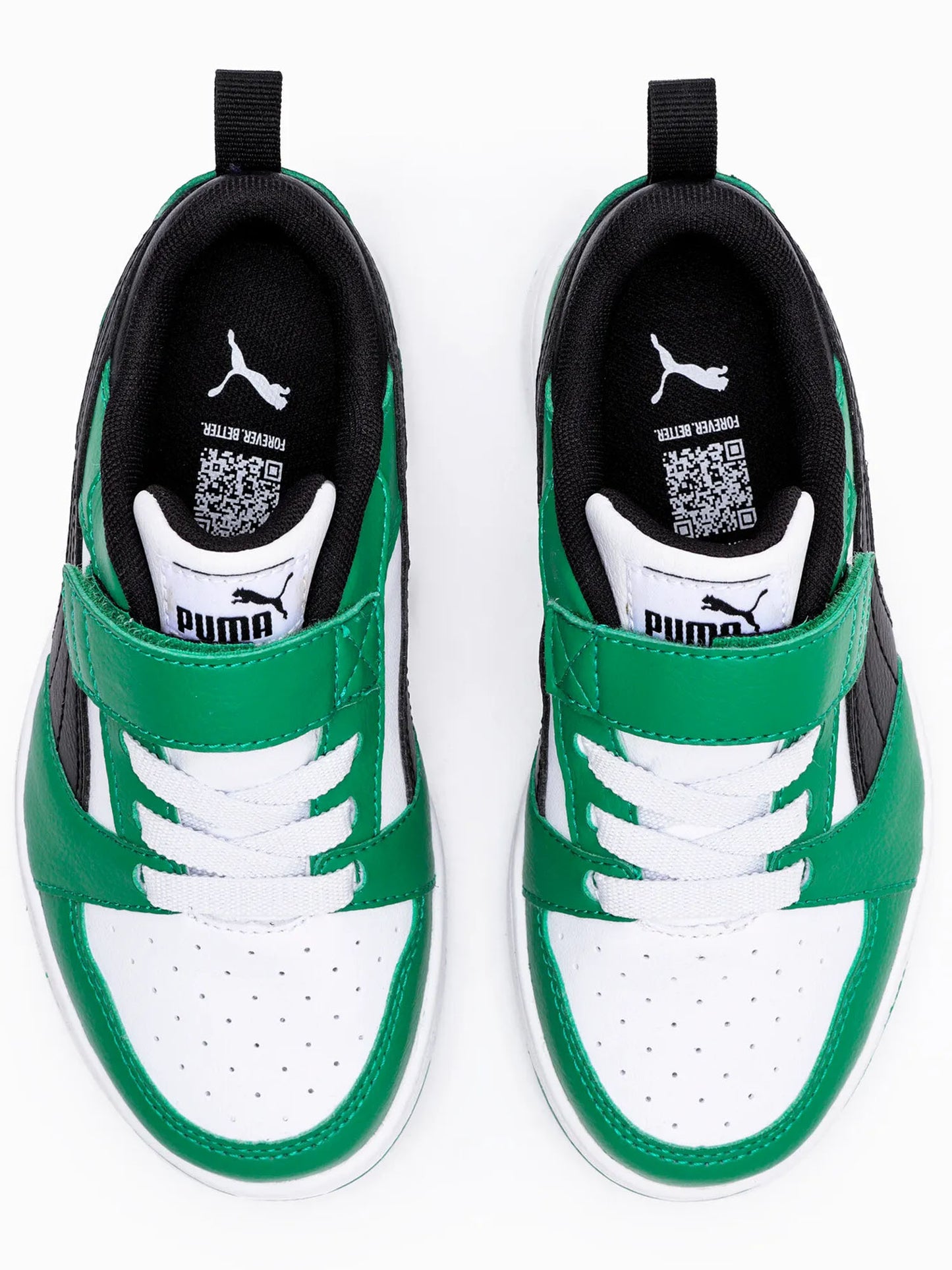 SNEAKERS REBOUND V6 LOW PUMA DA BAMBINO BIANCO VERDE