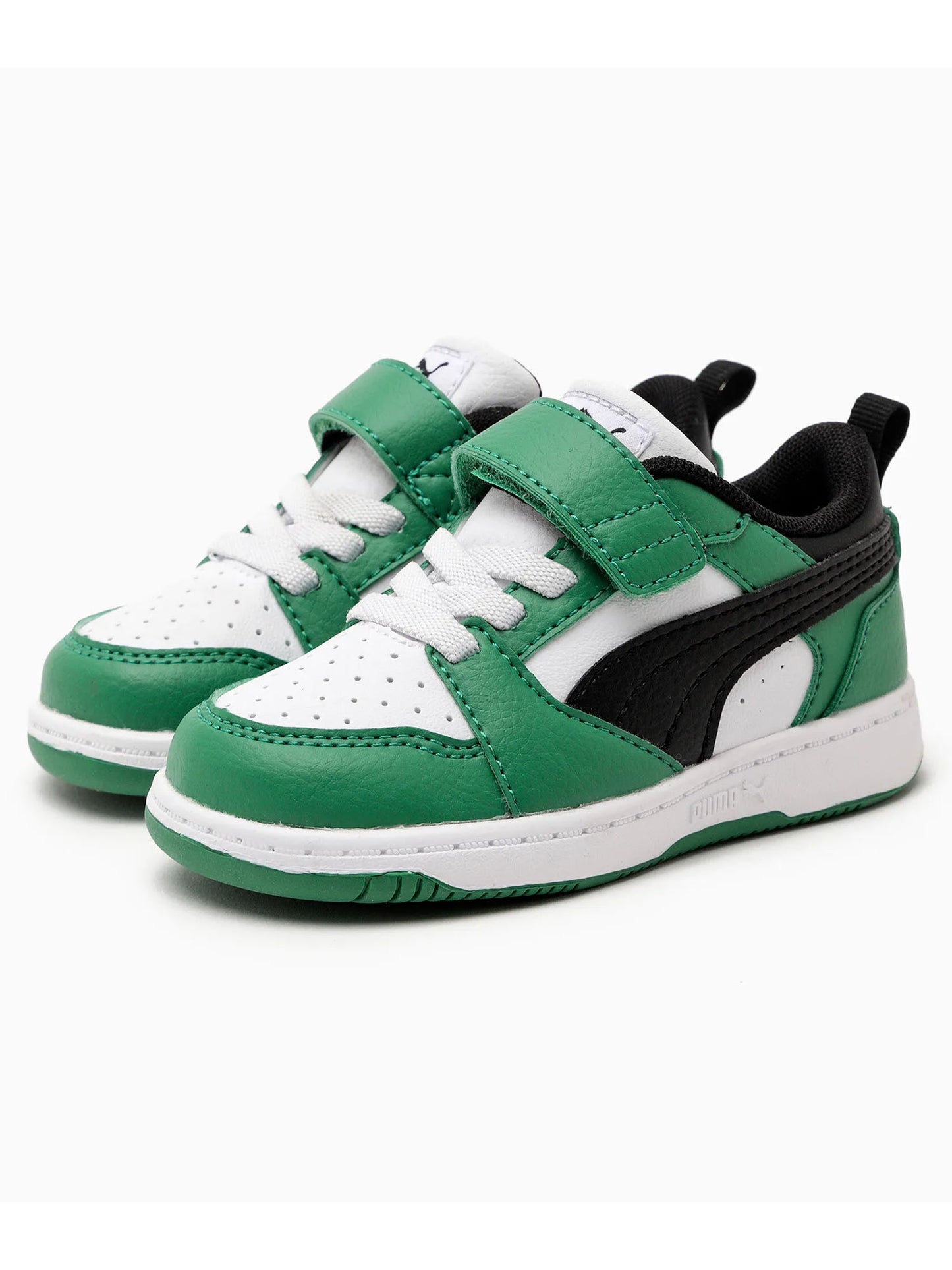 SNEAKERS REBOUND V6 LOW PUMA DA BIMBO BIANCO VERDE