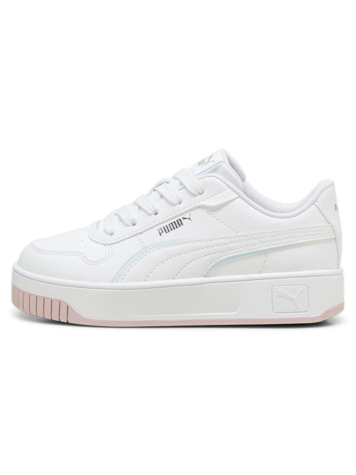 SNEAKERS CARINA STREET HOLO PUMA BAMBINA BIANCO ROSA