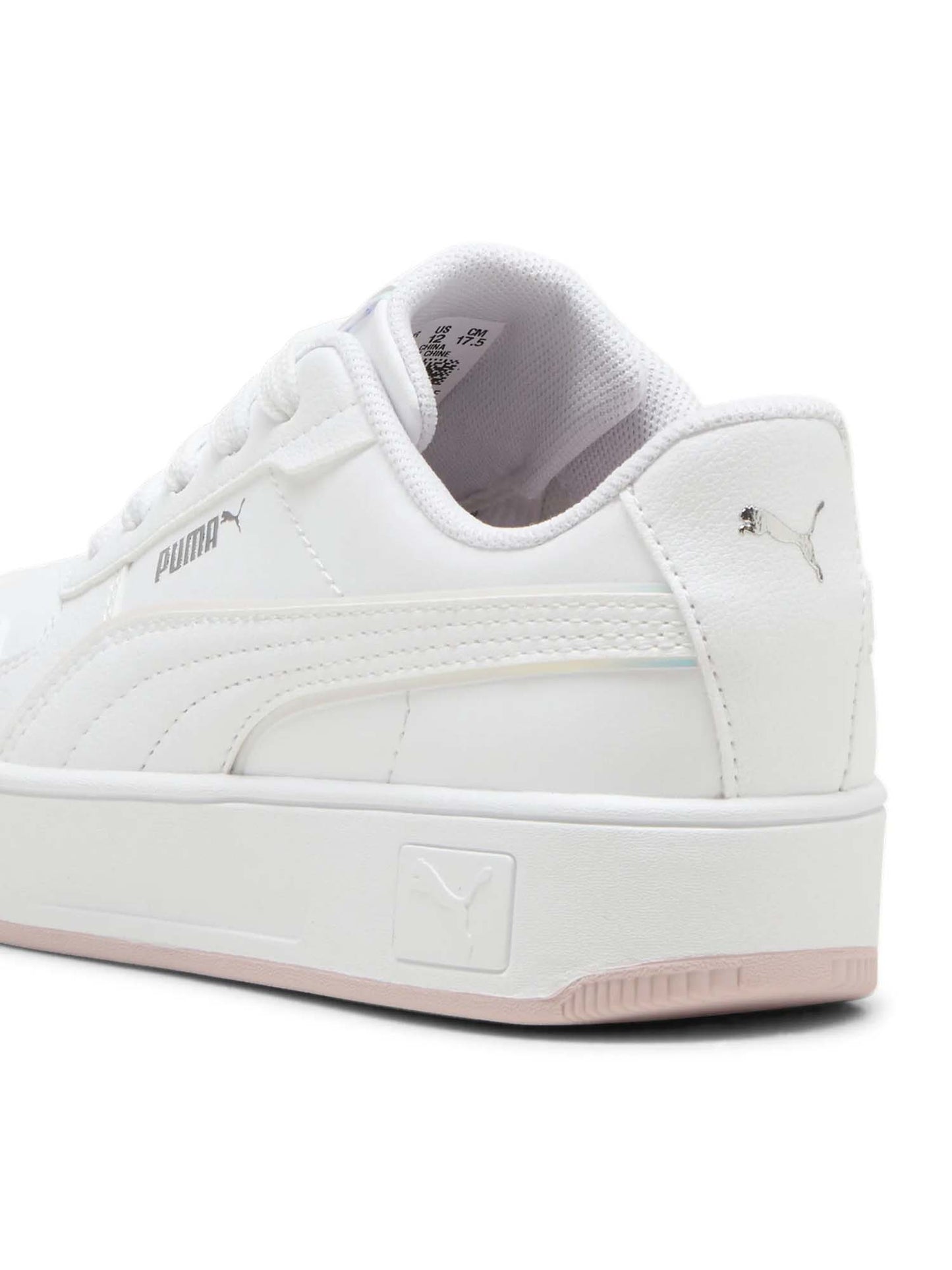 SNEAKERS CARINA STREET HOLO PUMA BAMBINA BIANCO ROSA
