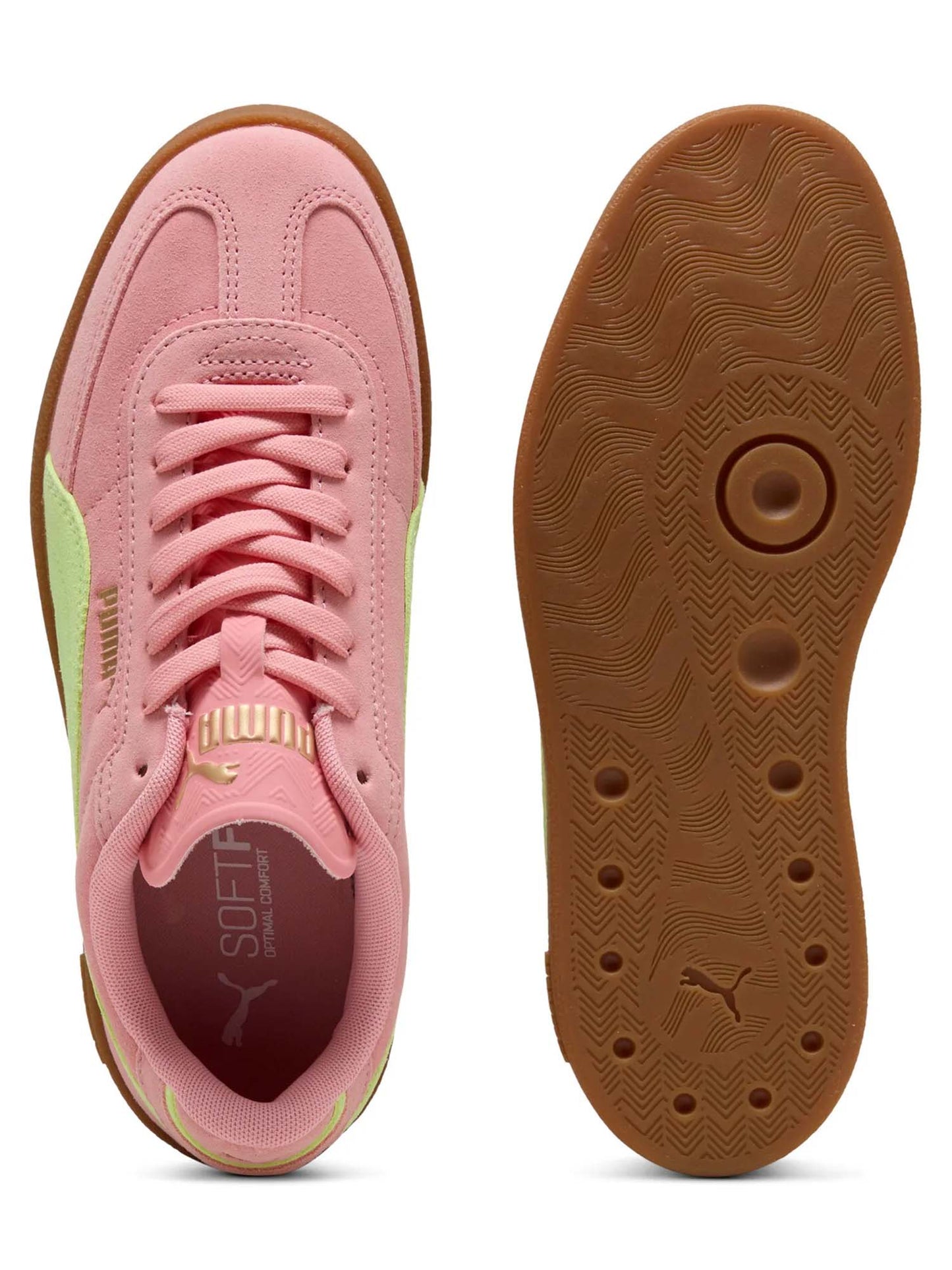 SNEAKERS CLUB II ERA SUEDE PUMA DA DONNA ROSA LIME