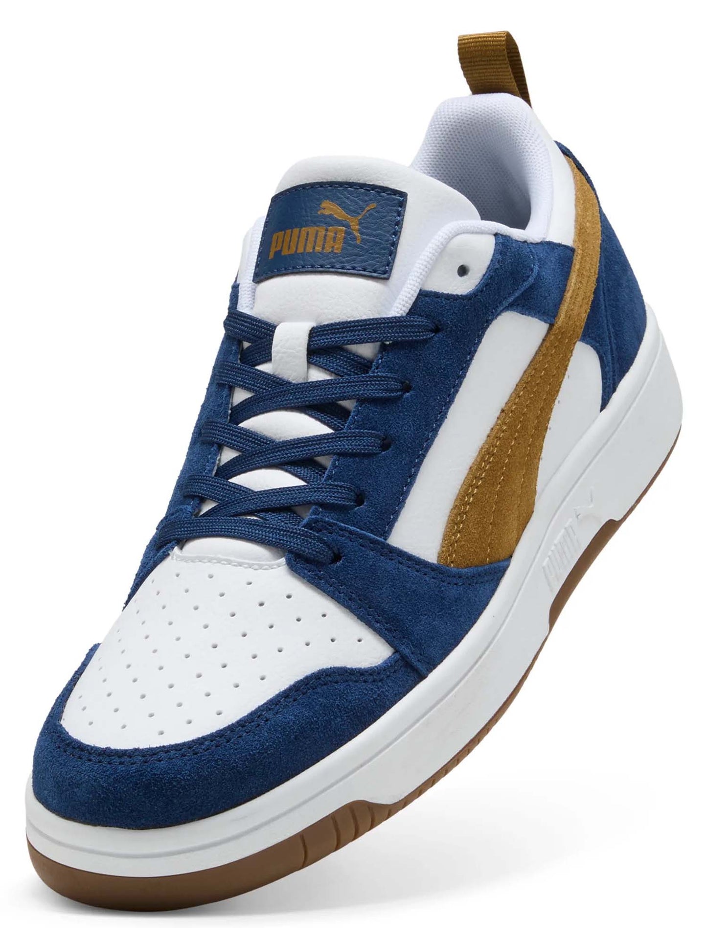 SNEAKERS REBOUND V6 LOW PUMA DA UOMO BIANCO MARRONE