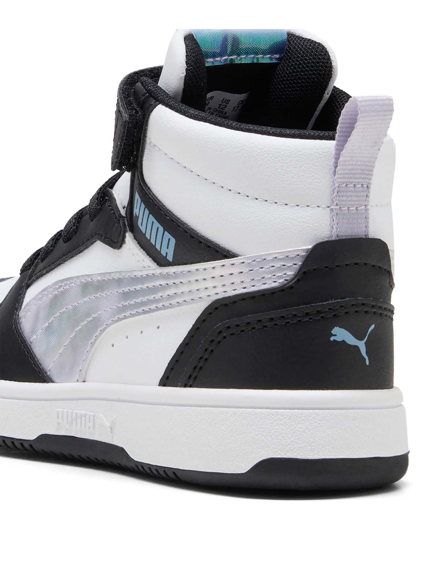 SNEAKERS ALTA REBOUND V6 MID PUMA DA BAMBINA NERO VIOLA