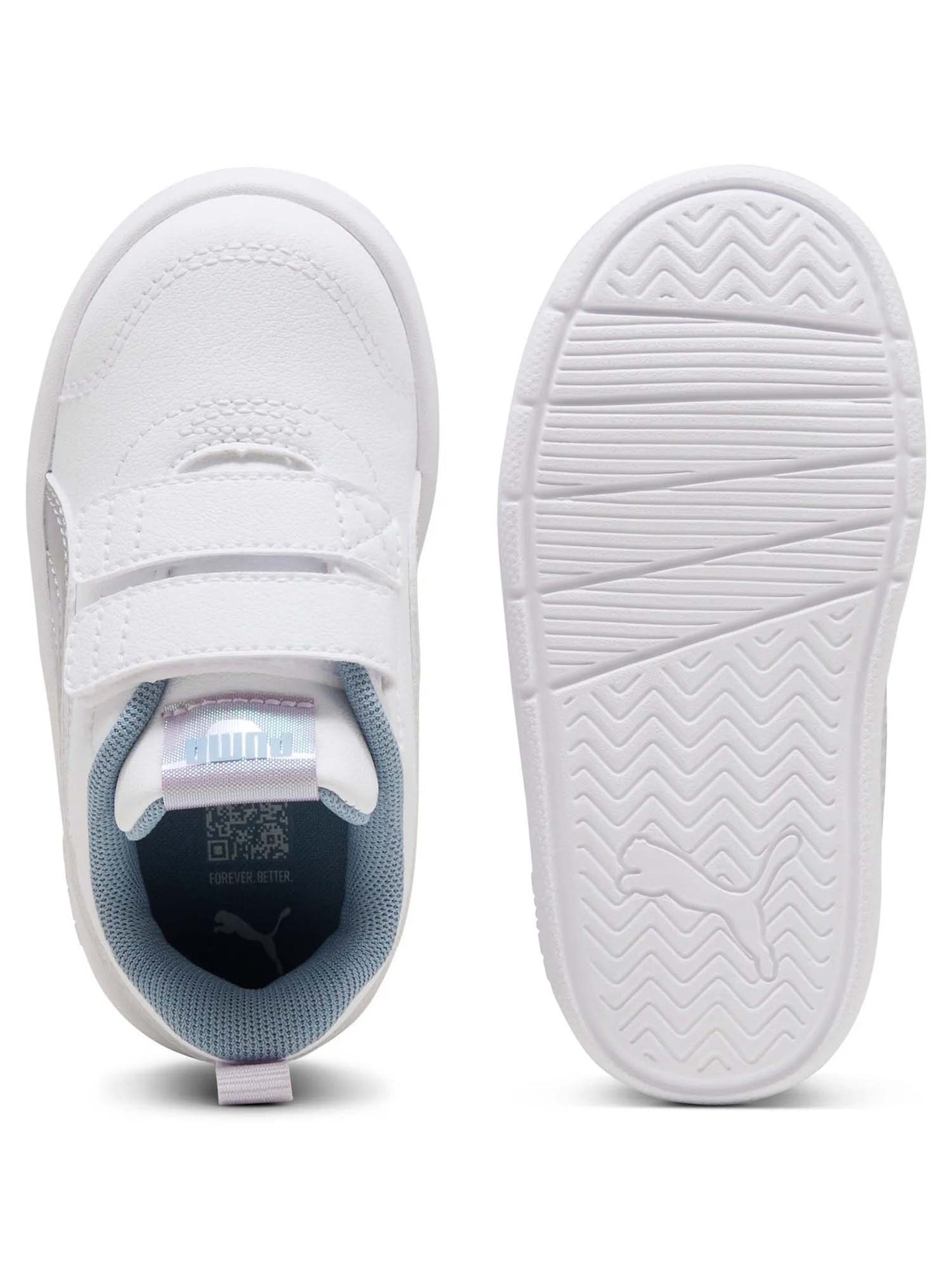 SNEAKERS COURTFLEX V3 PUMA BIANCO ARGENTO