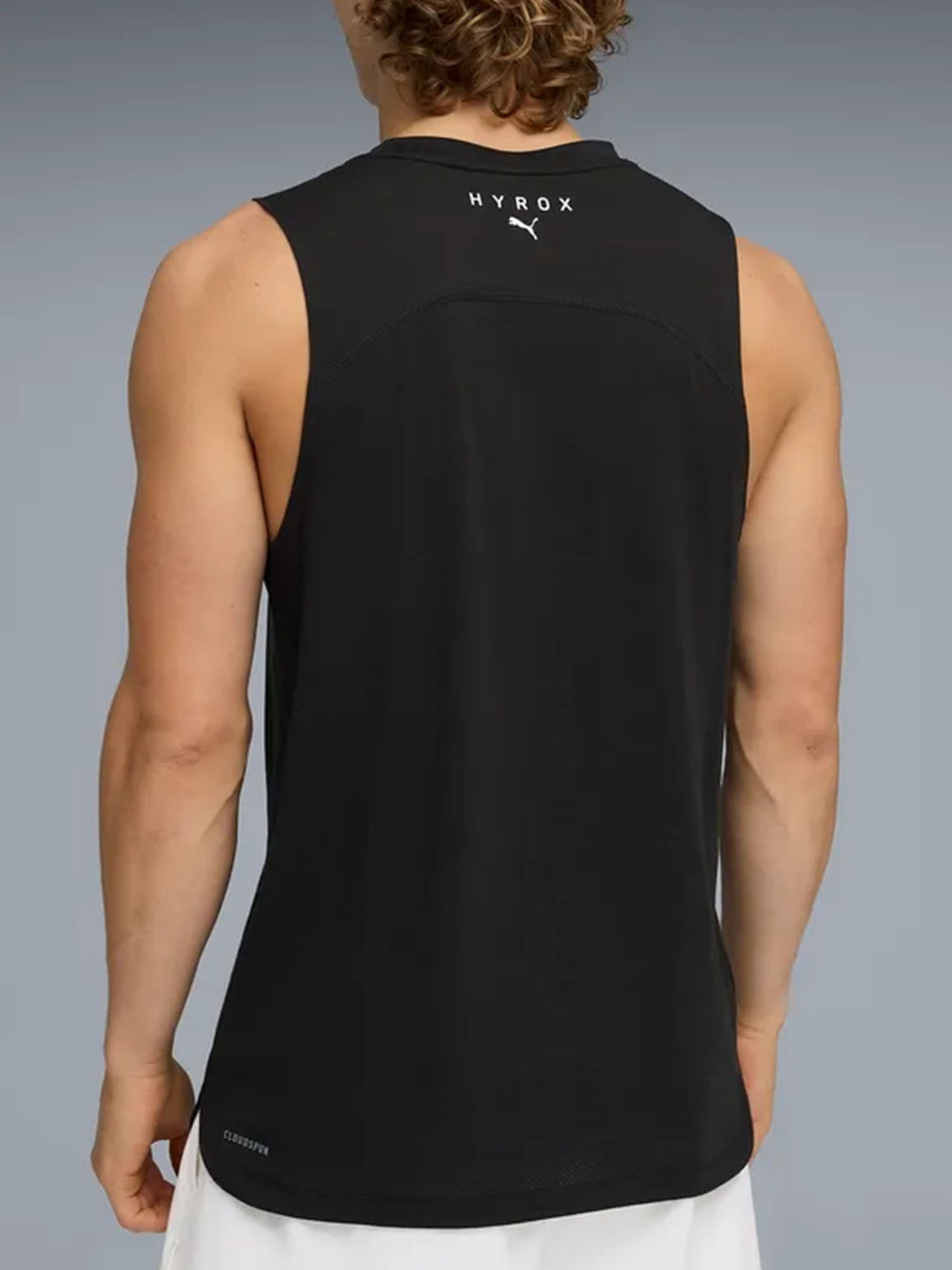 Puma X HYROX Cloudspun, canotta fitness uomo nera ultra soft
