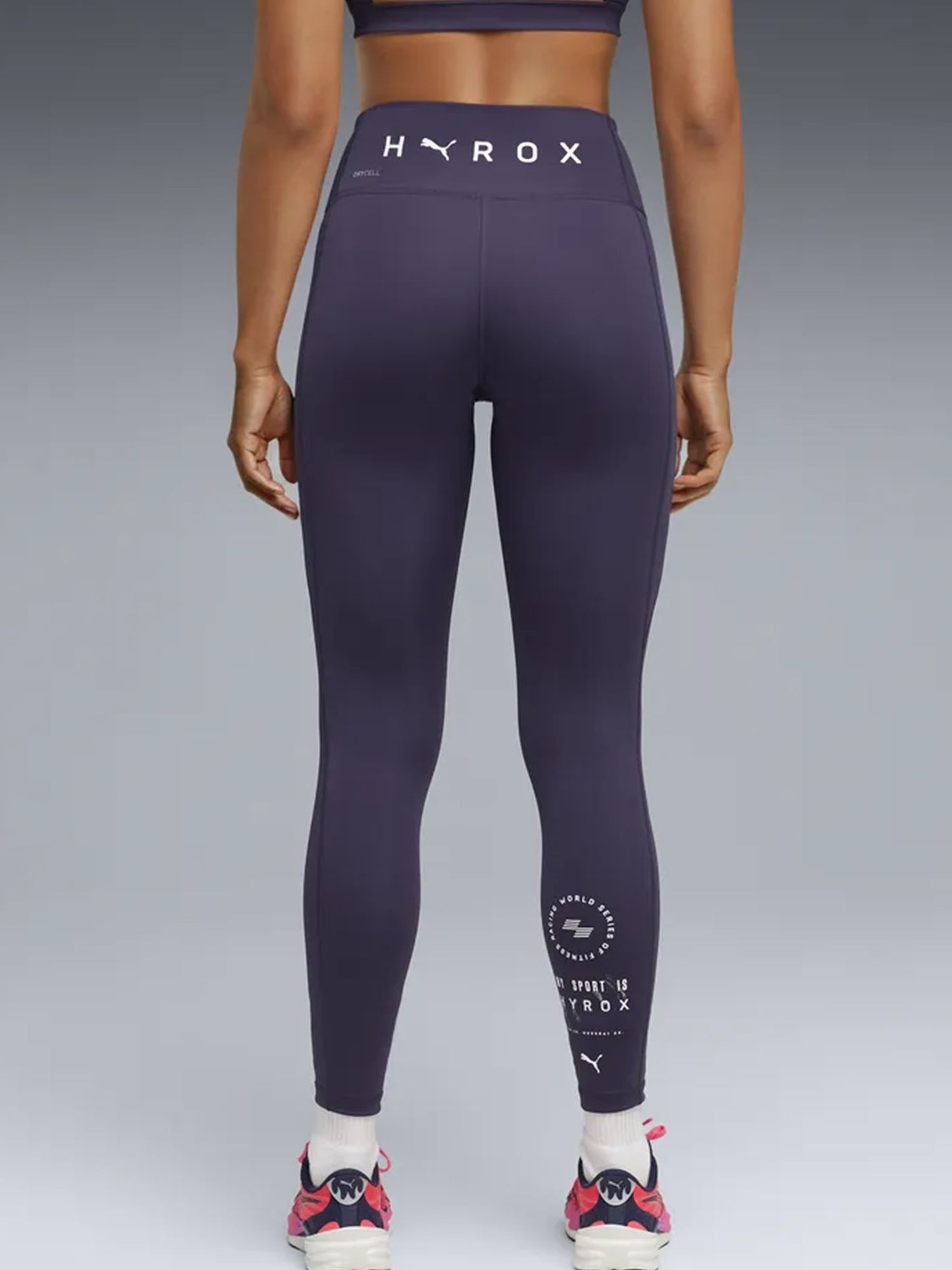 Leggings Puma x HYROX Essentials donna sportivi in viola