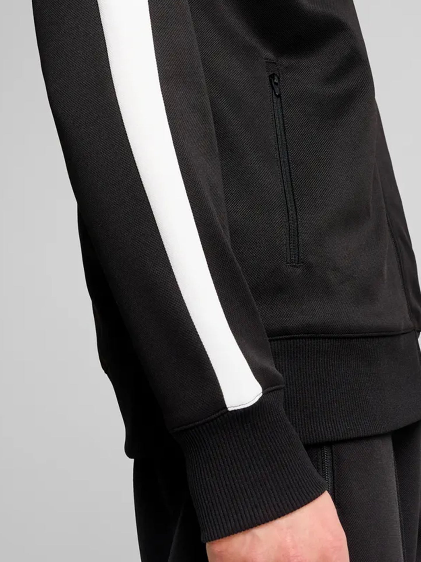 Felpa Puma T7 Always On Track uomo nera con iconiche strisce