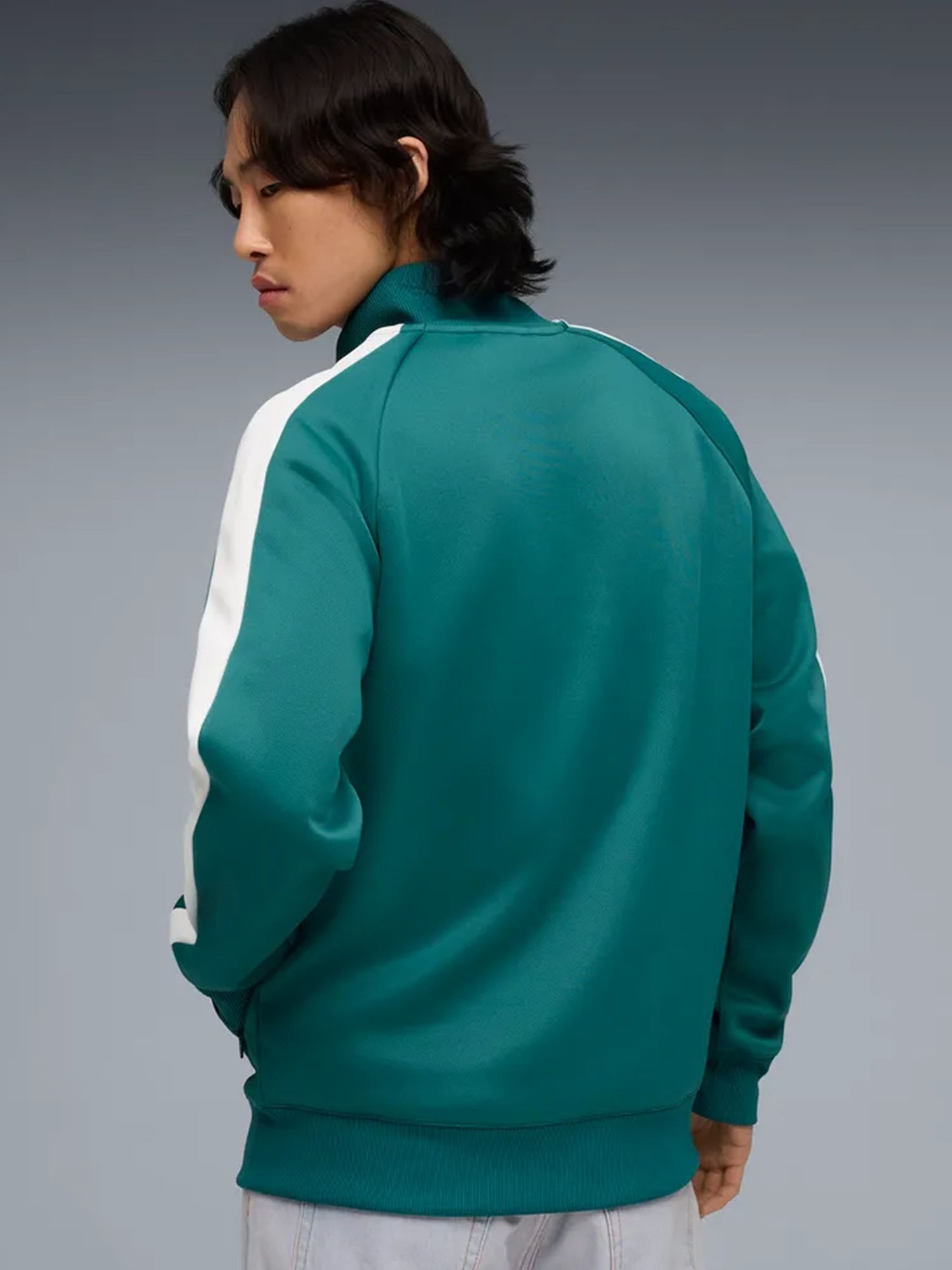 Puma T7 Always On, giacca track uomo verde in tessuto sostenibile