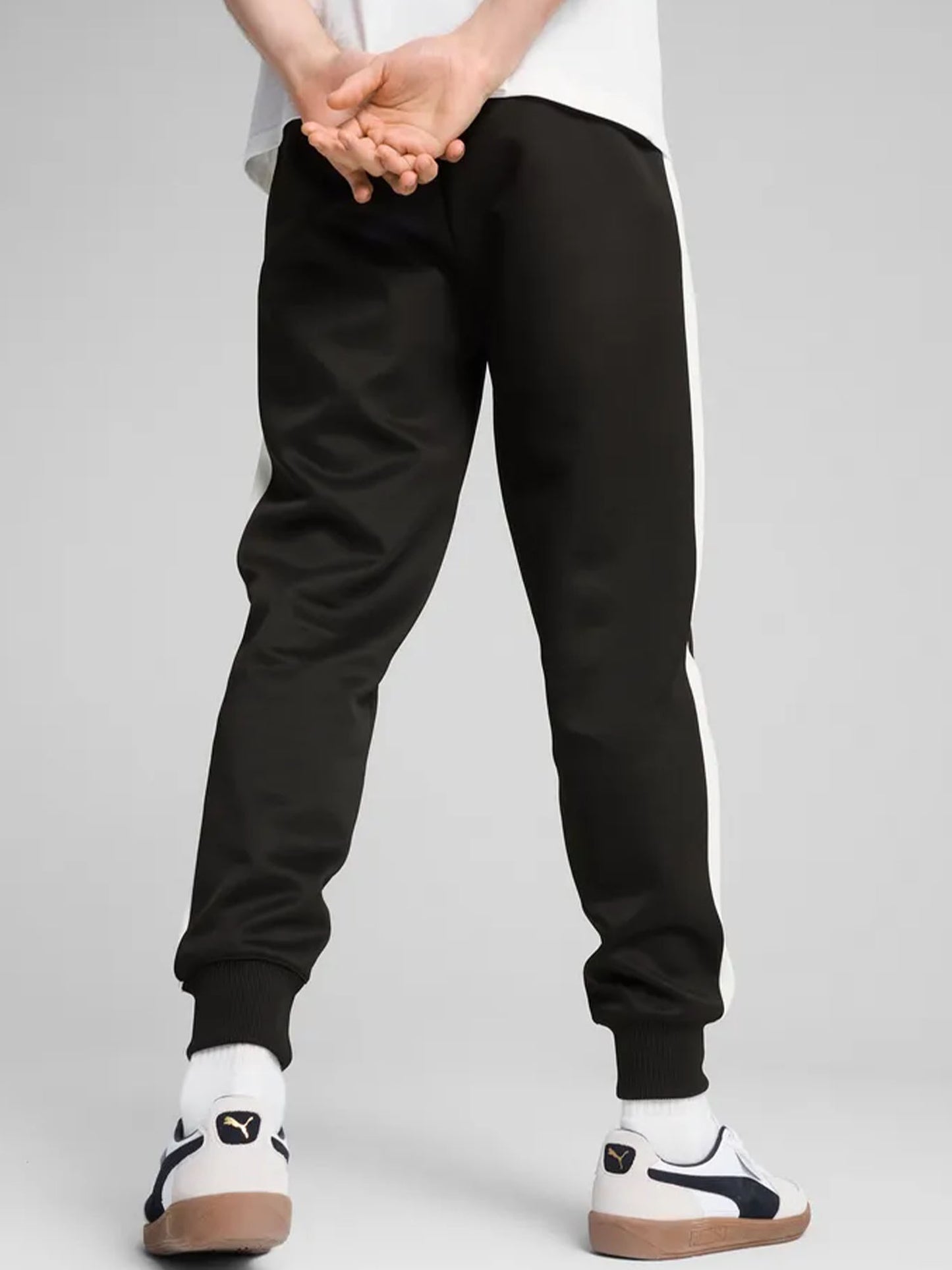 Puma T7 Always On, pantaloni da track uomo neri con iconiche strisce