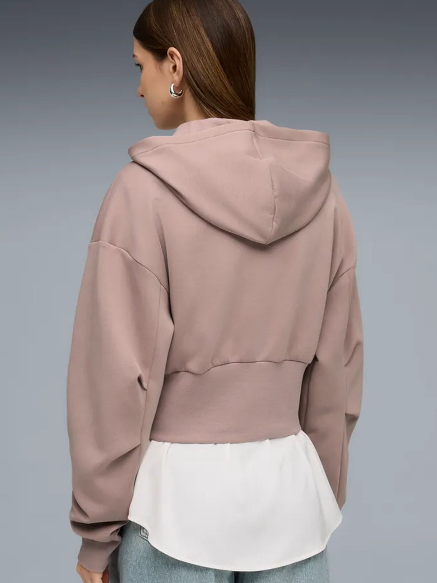 Felpa Puma PUMATECH con zip e cappuccio donna viola